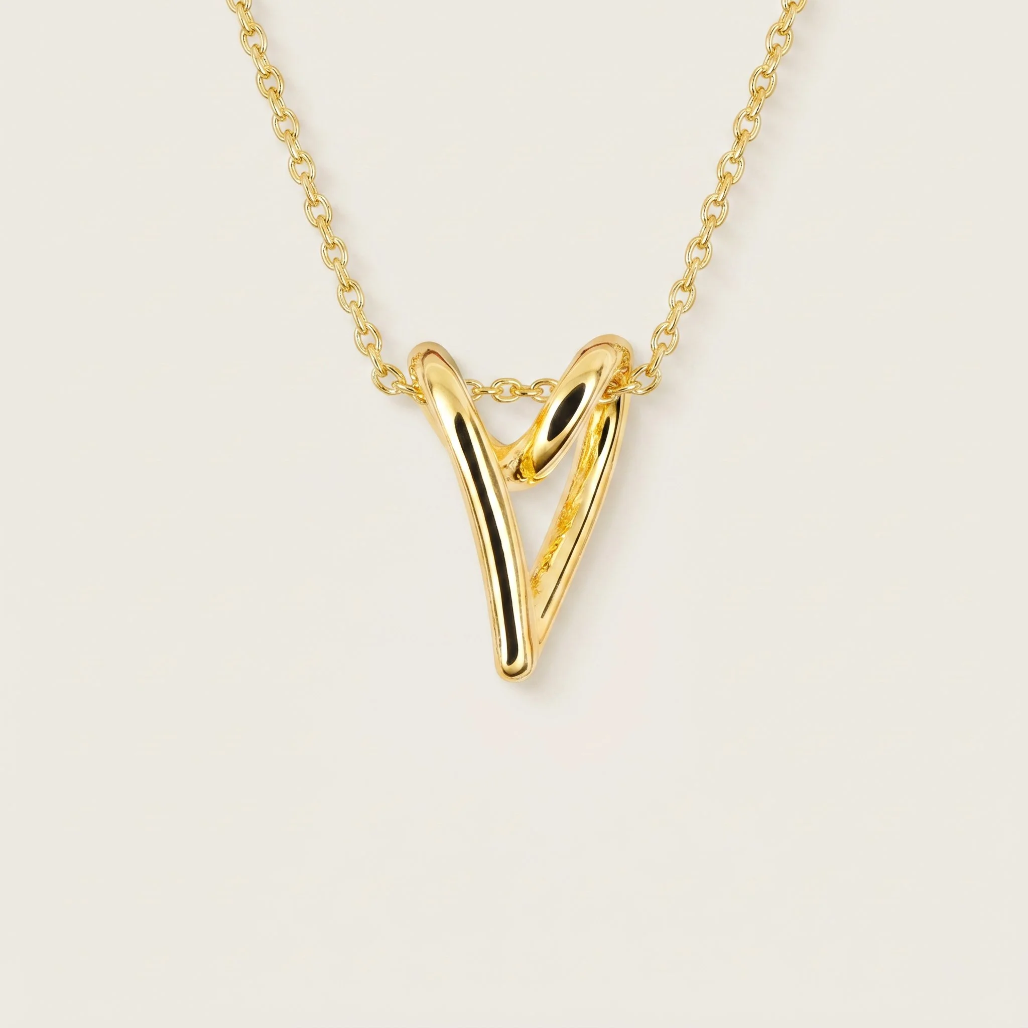 Amare Heart Gold Vermeil Necklace