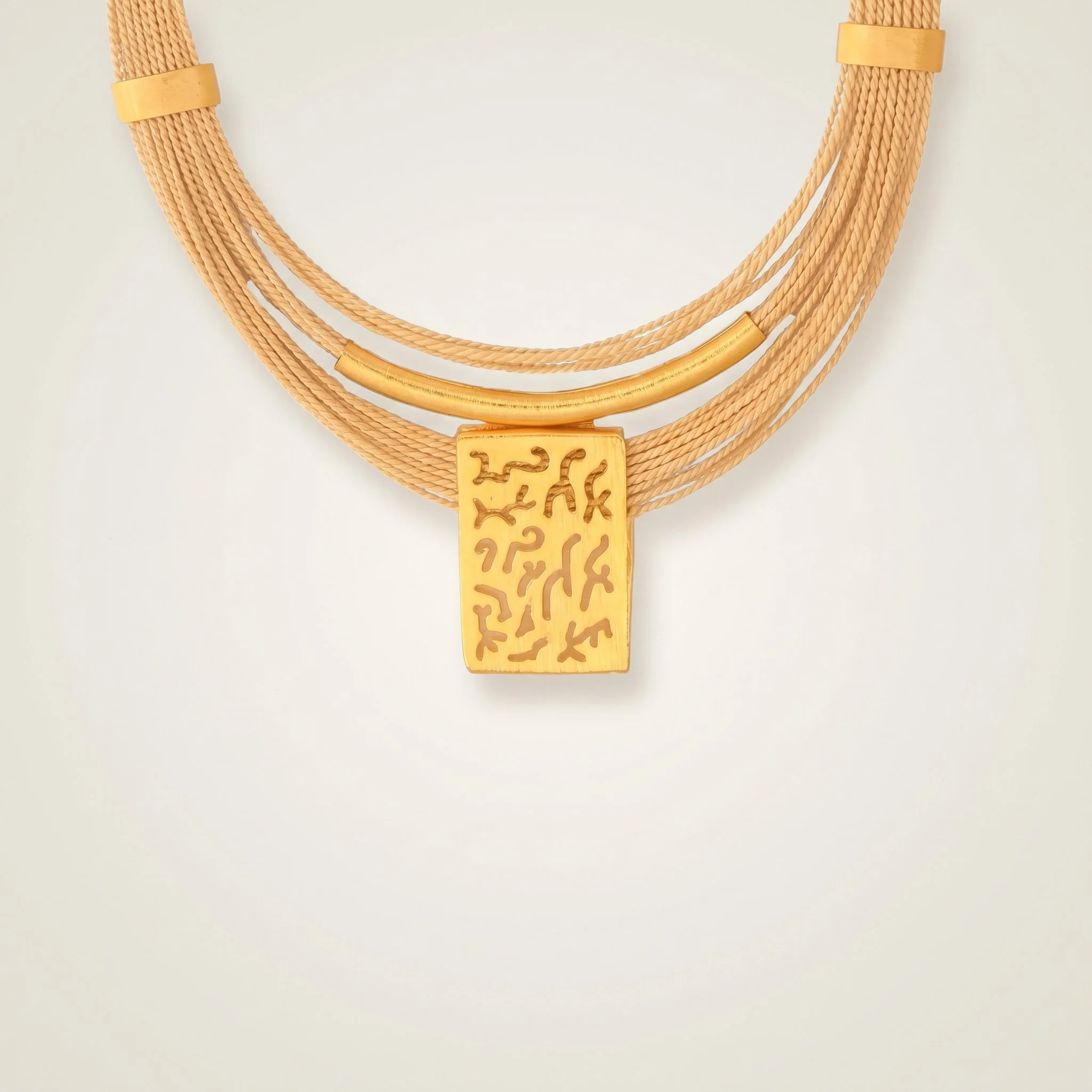 Buriti Statement Solari Necklace  Exotic Vegan Silk-Purplee Store3.jpg