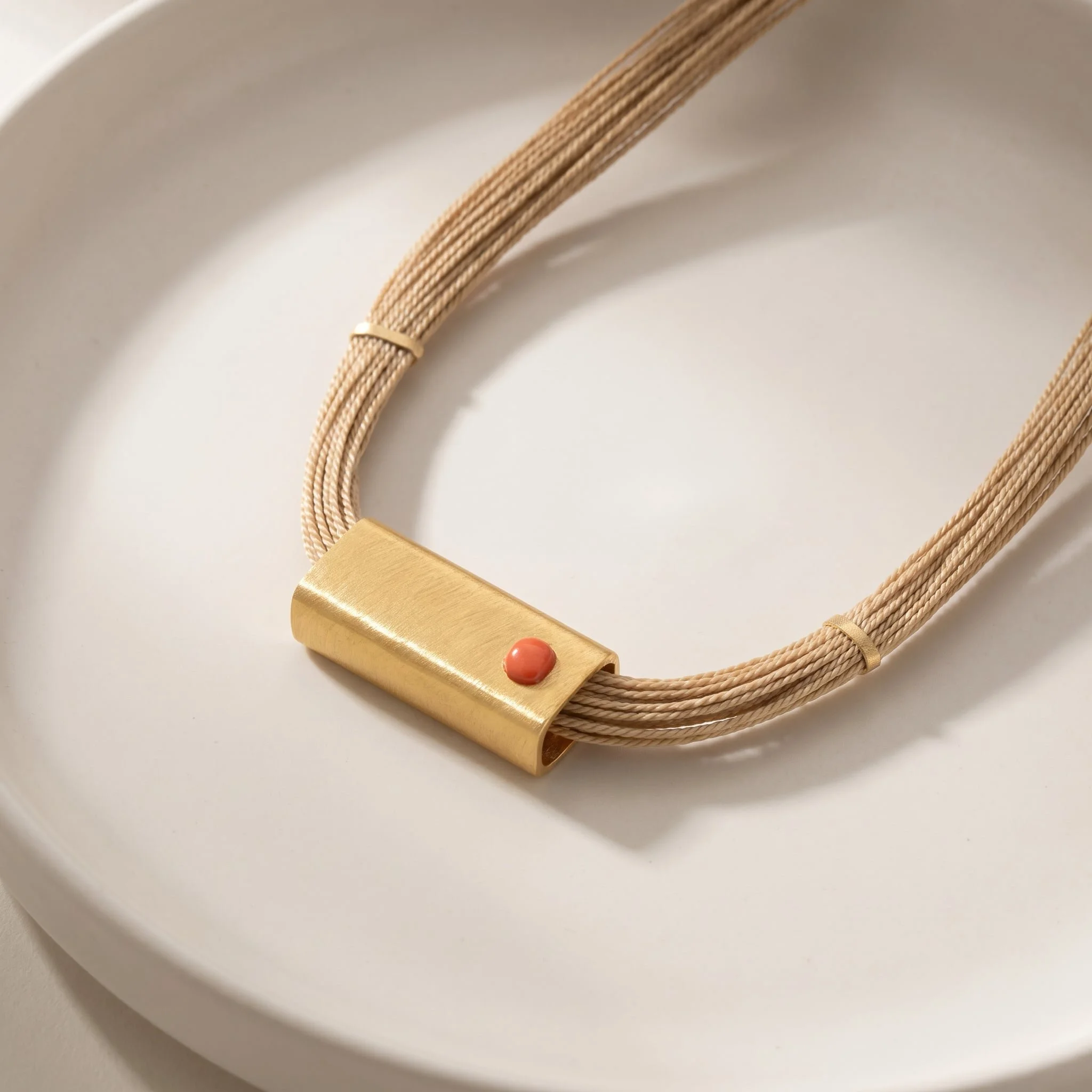 Buriti Geometric Orvellia Necklace  Exotic Vegan Silk-Purplee Store.jpg