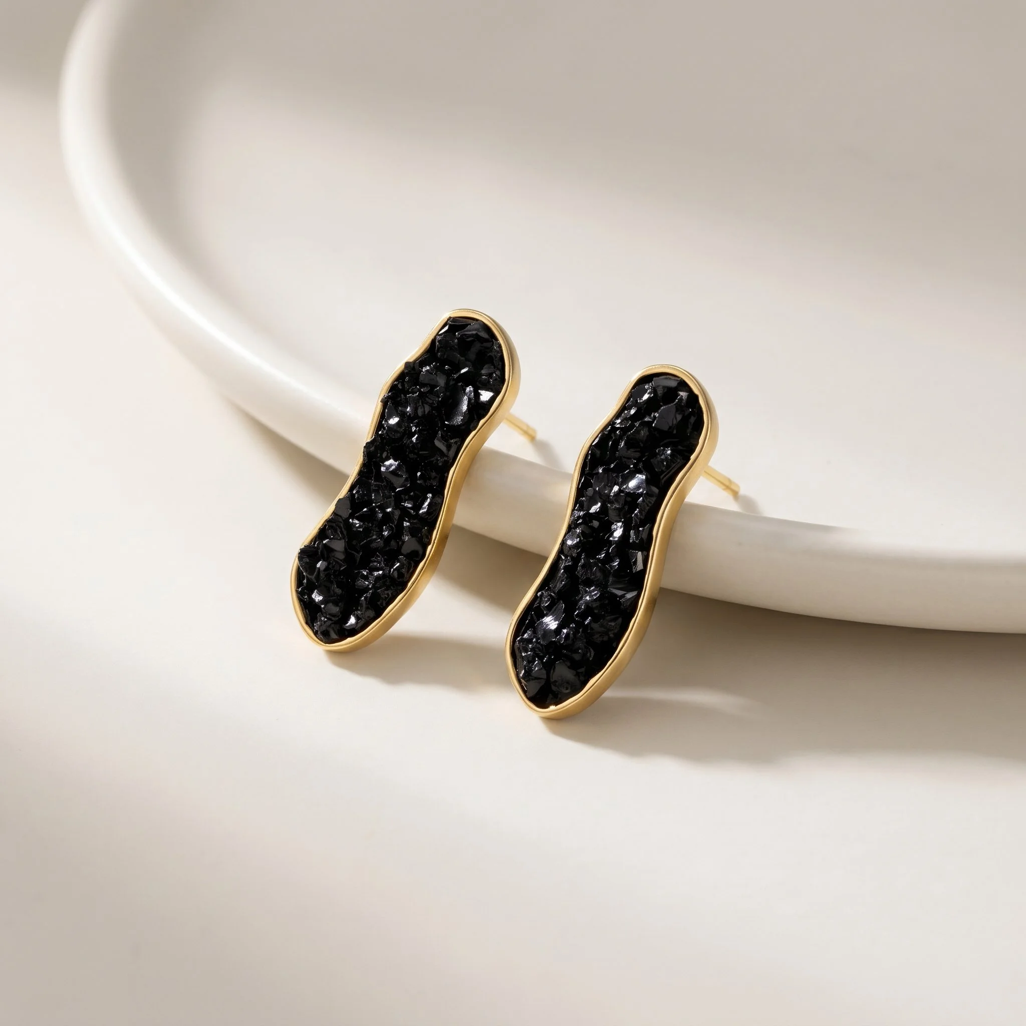 Earthly Opulence Midnight Gemstone Studs-Purplee Store.jpg