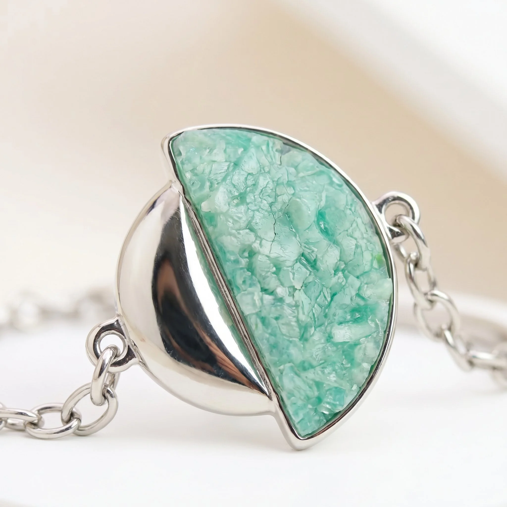 PIORELLI Green Amazonite Birthstone Bracelet-Purplee Store.jpg