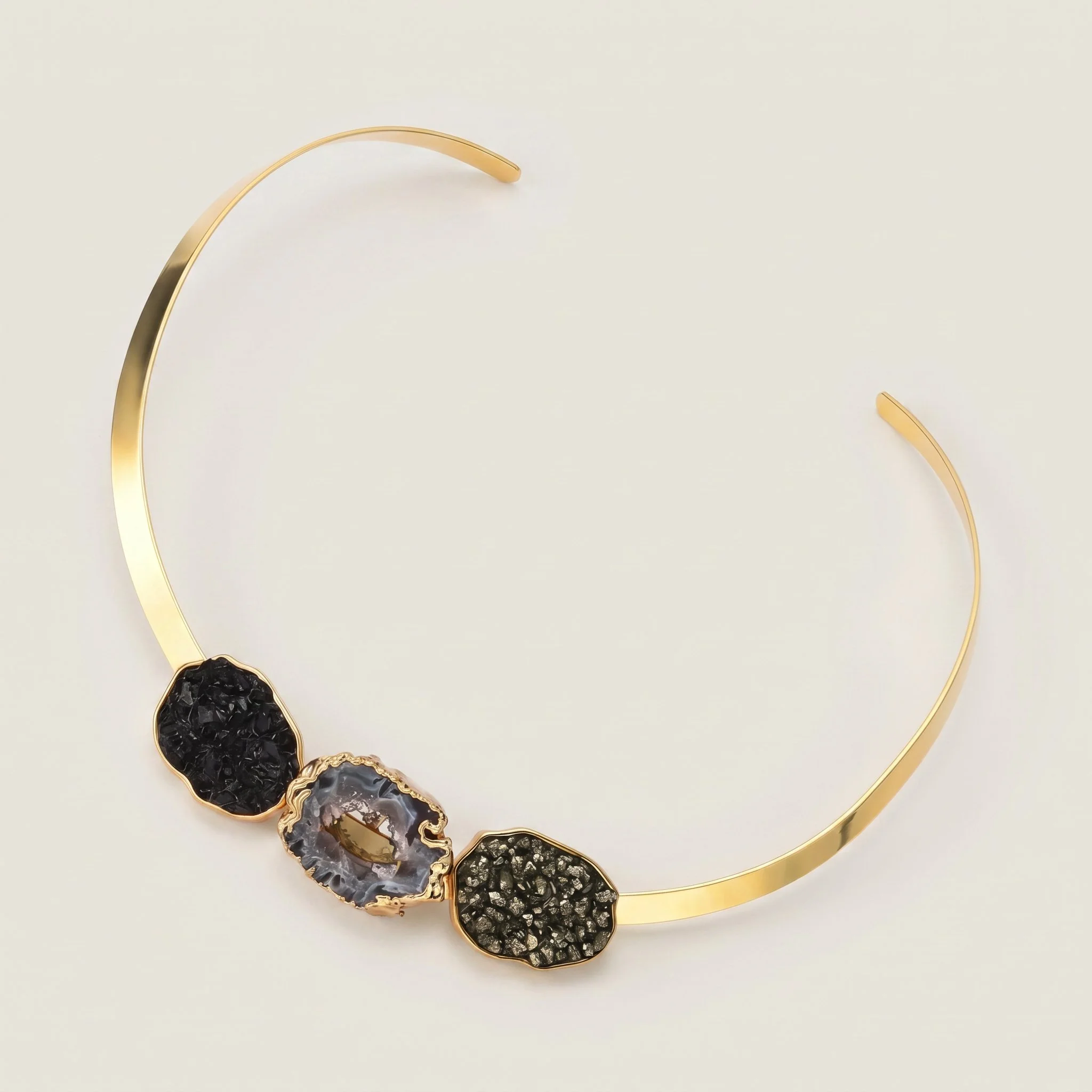 Earthly Opulence Triple Power Gemstone Choker