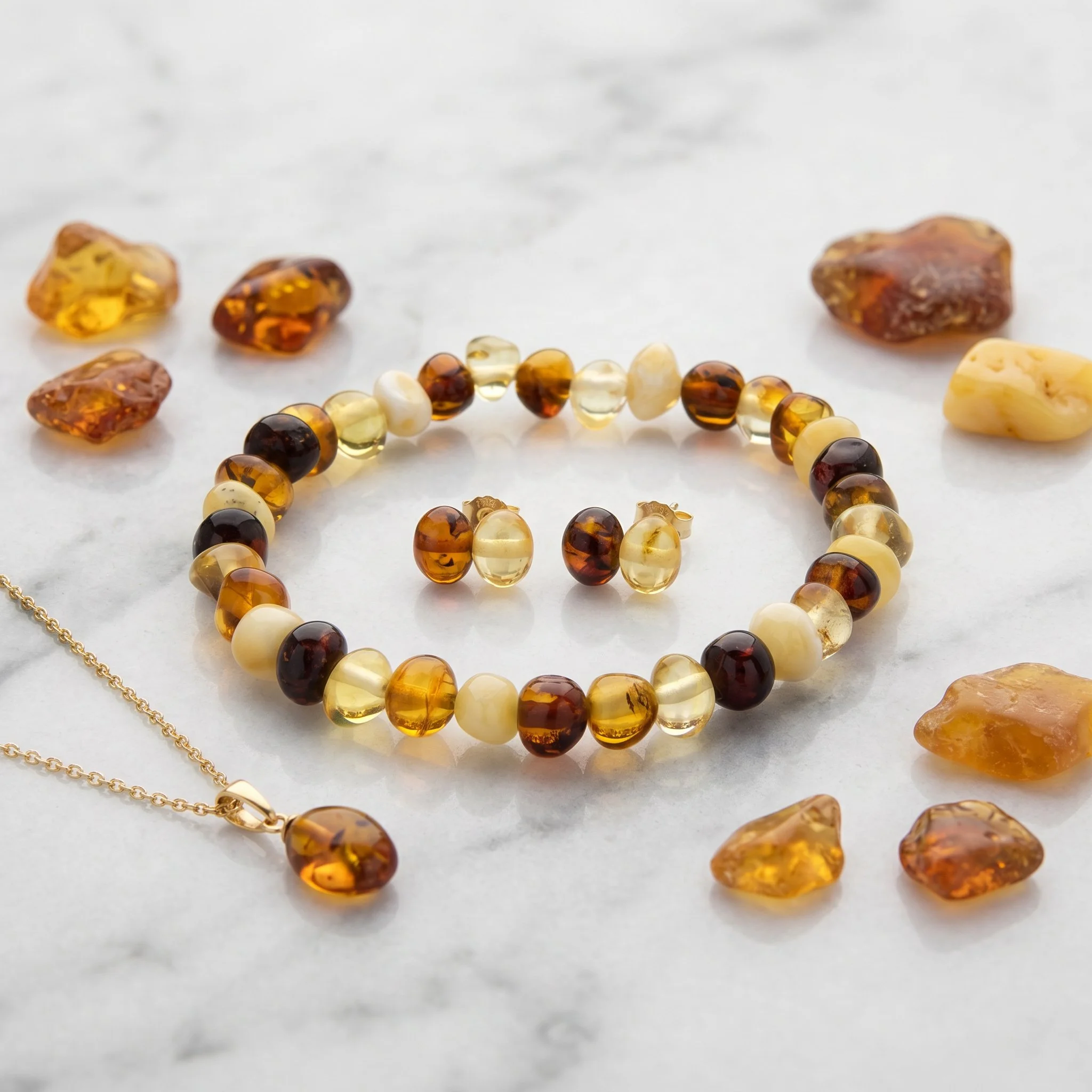 bracelet-with-natural-multi-colored-amber-from-the-baltic-sea-length-17-18-cm-Purplee Store4.jpg
