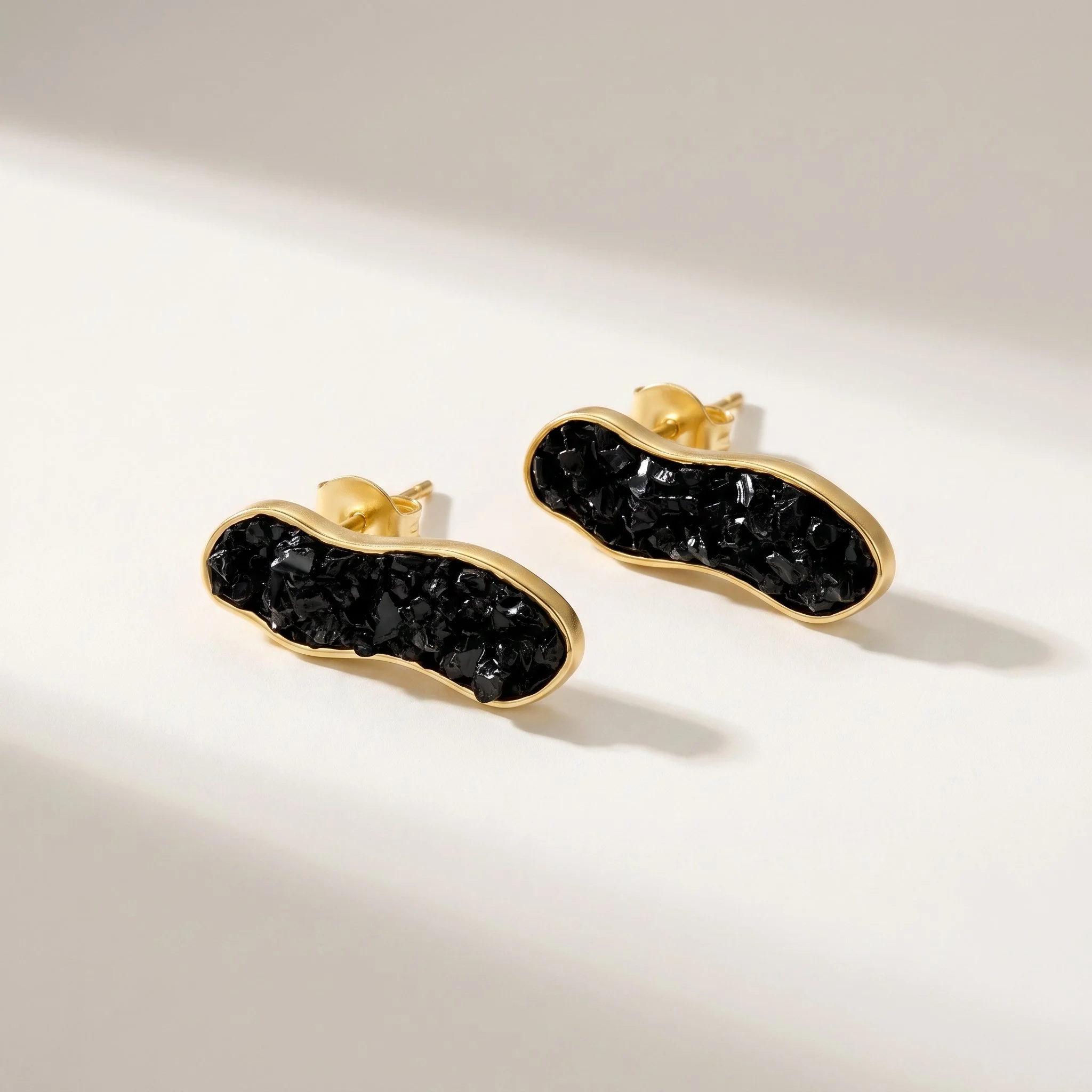 Earthly Opulence Midnight Gemstone Studs