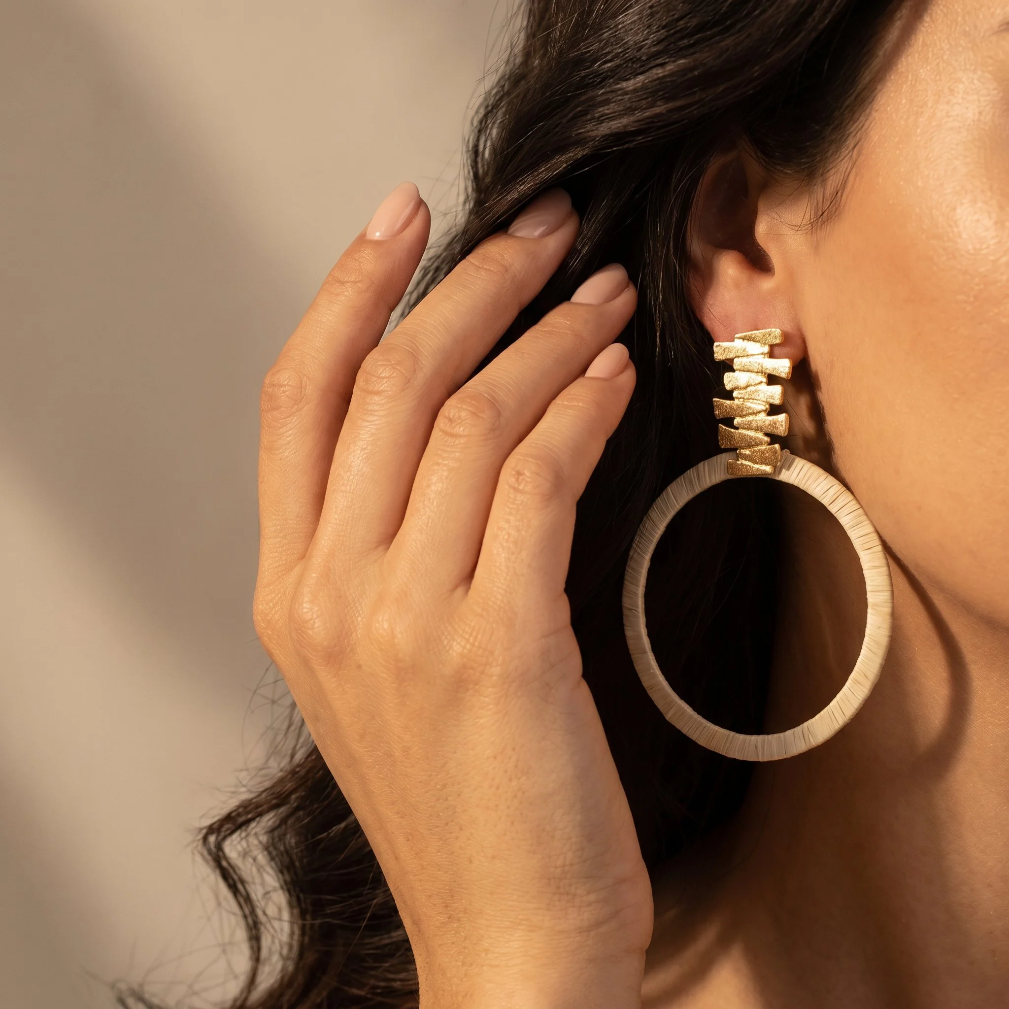 Buriti Sculptural Velune Earrings  Exotic Vegan Silk-Purplee Store3.jpg