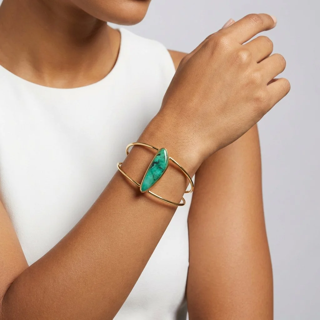 ELAN  Emerald Sculptural Cuff-Purplee Store2.jpg