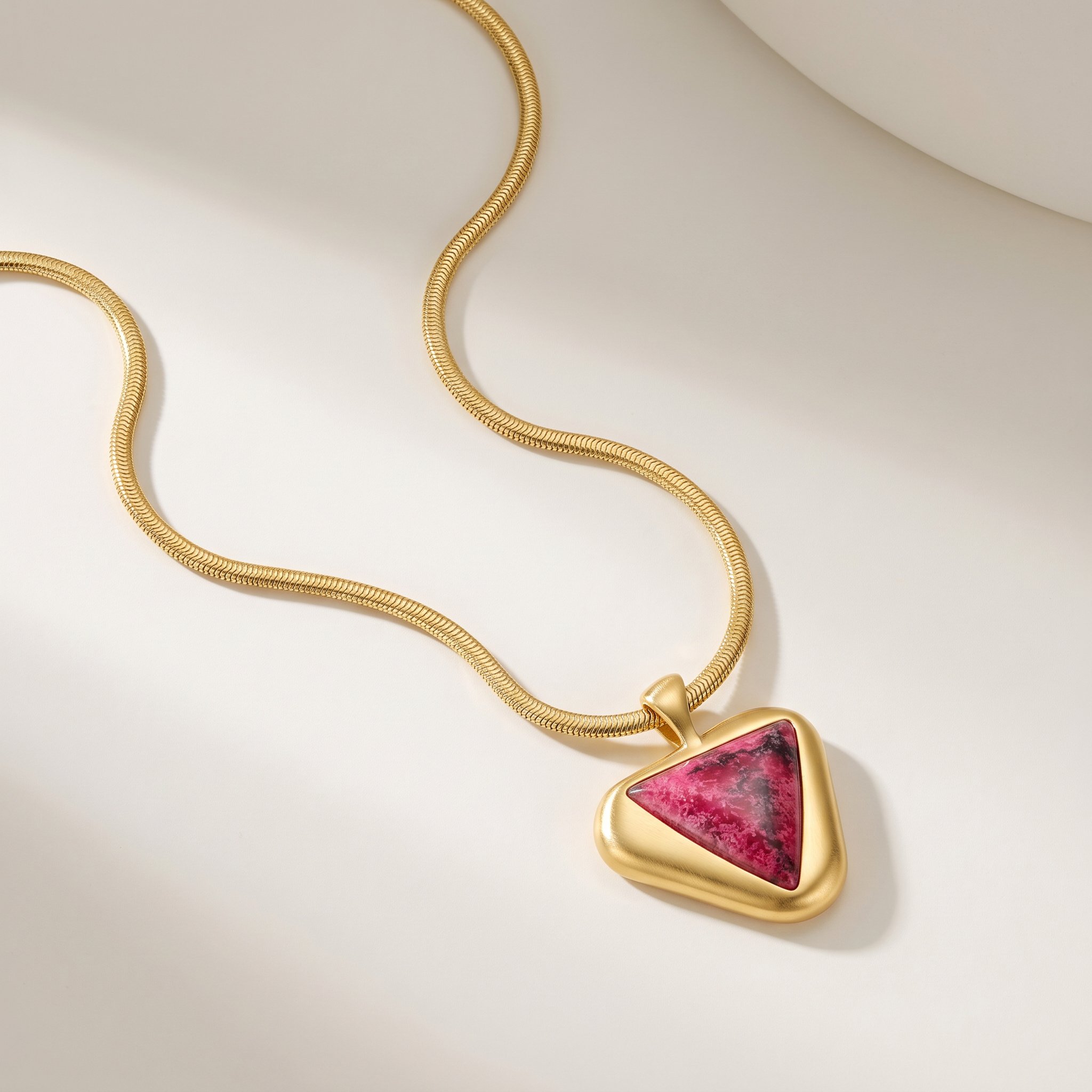 ICON Eclipse Luxury Rhodonite Pendant Necklace