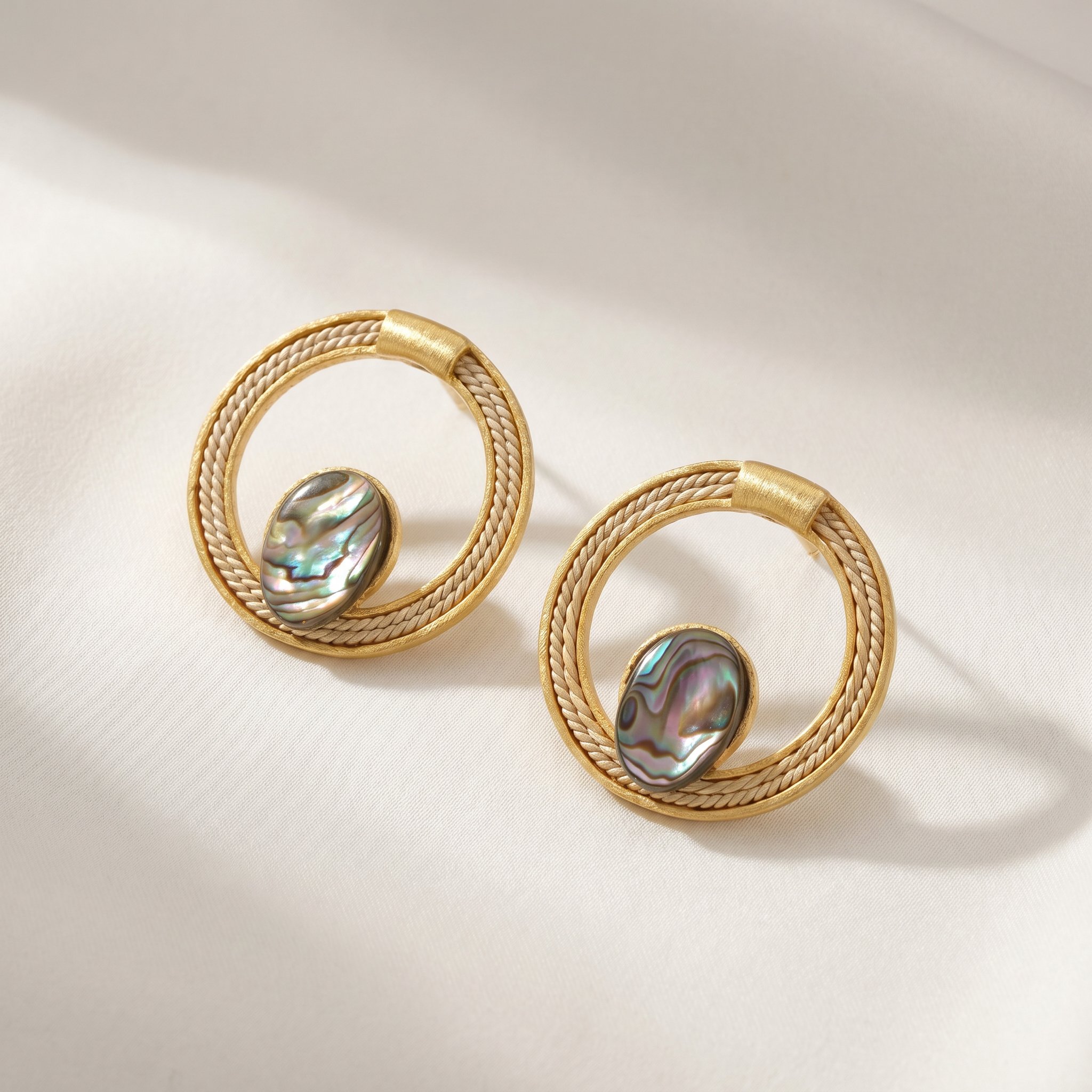 Buriti Statement Abrya Earrings | Exotic Vegan Silk