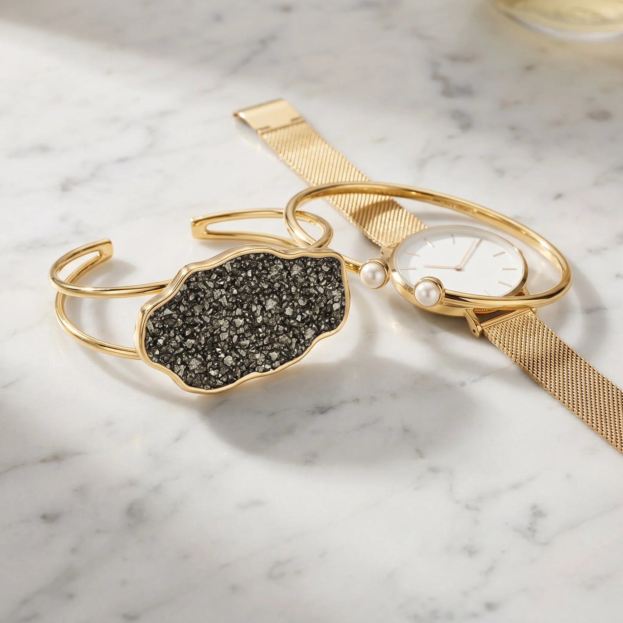 Authentic Raw Pyrite Bracelet-Purplee Store2.jpg