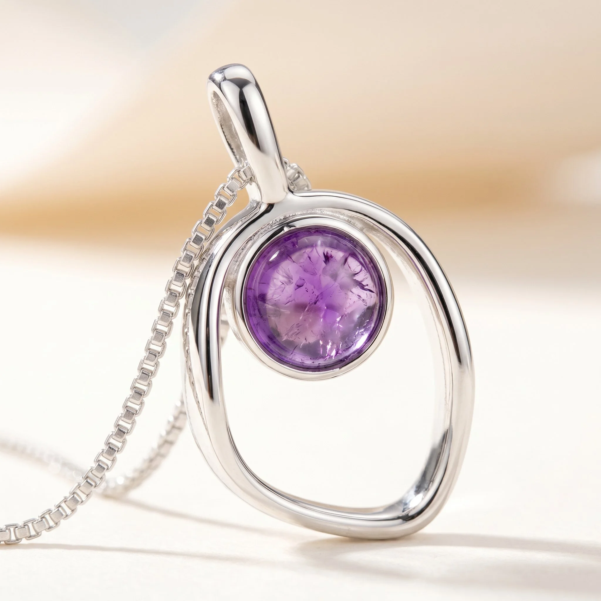 PIORELLE Organic Amethyst Necklace