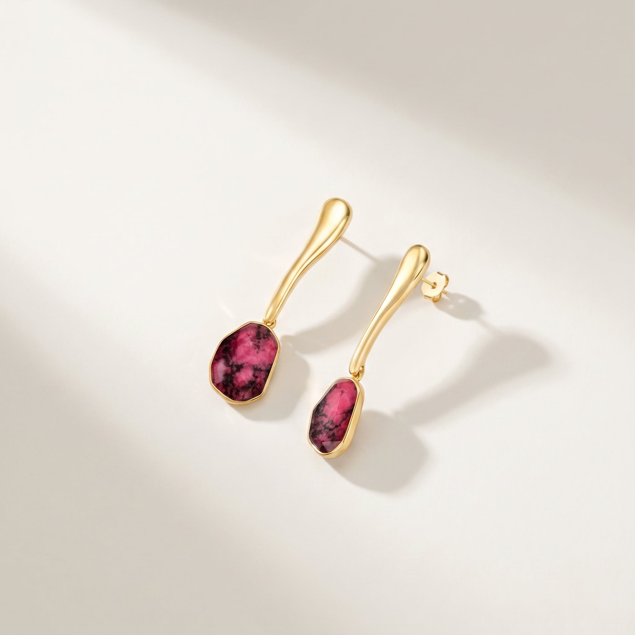 ICON Rhodonite Sculptural Earrings