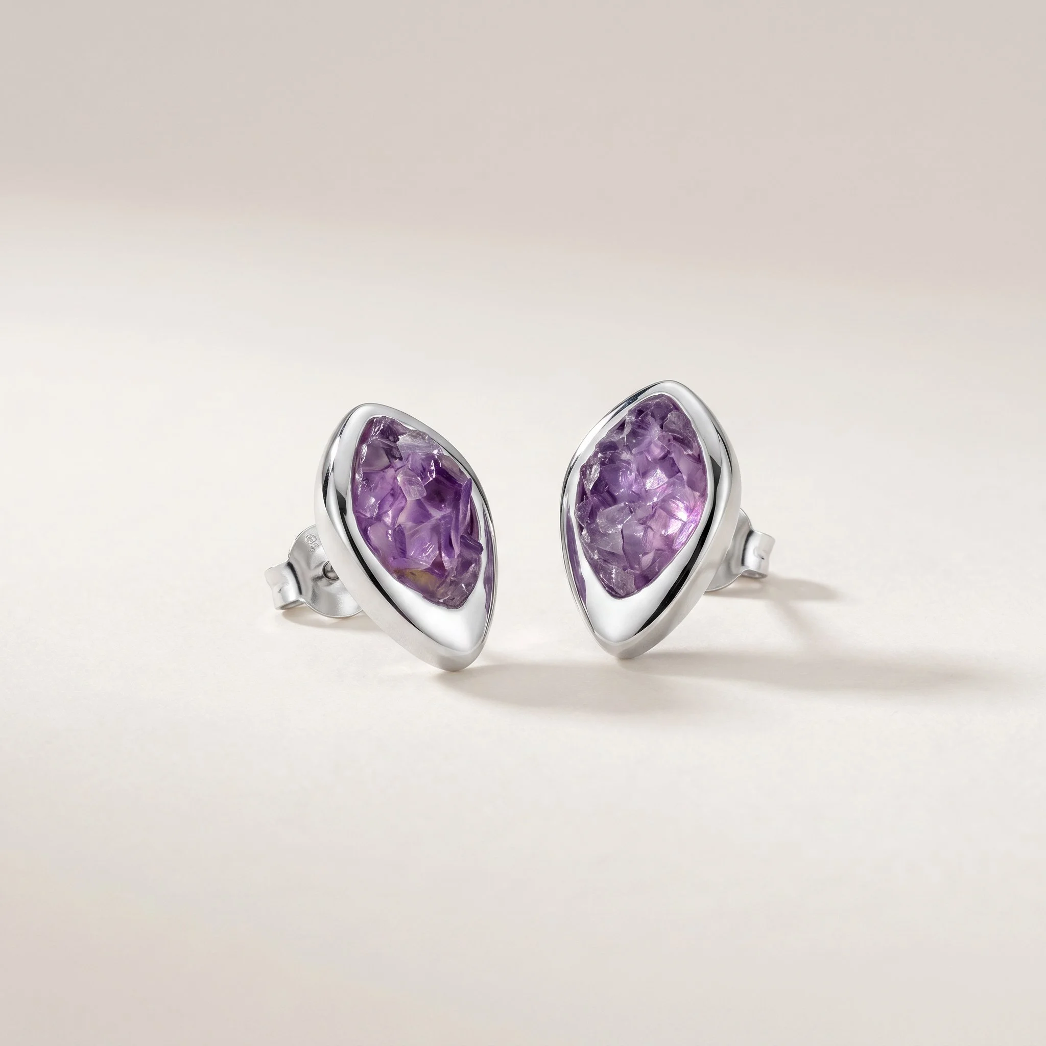 PIORELLE Amethyst Birthstone Earrings