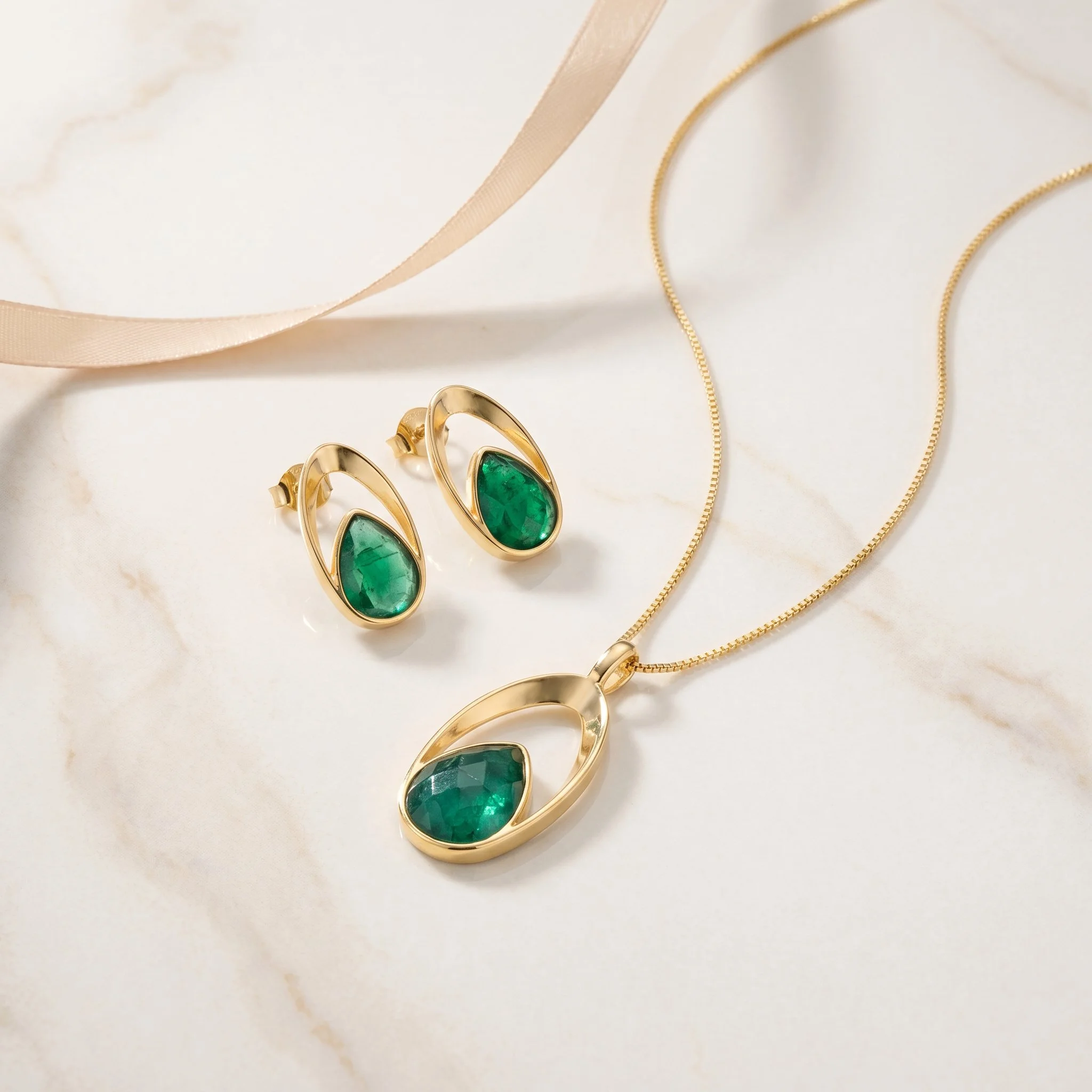 ELAN Emerald Halo Necklace-Purplee Store.jpg