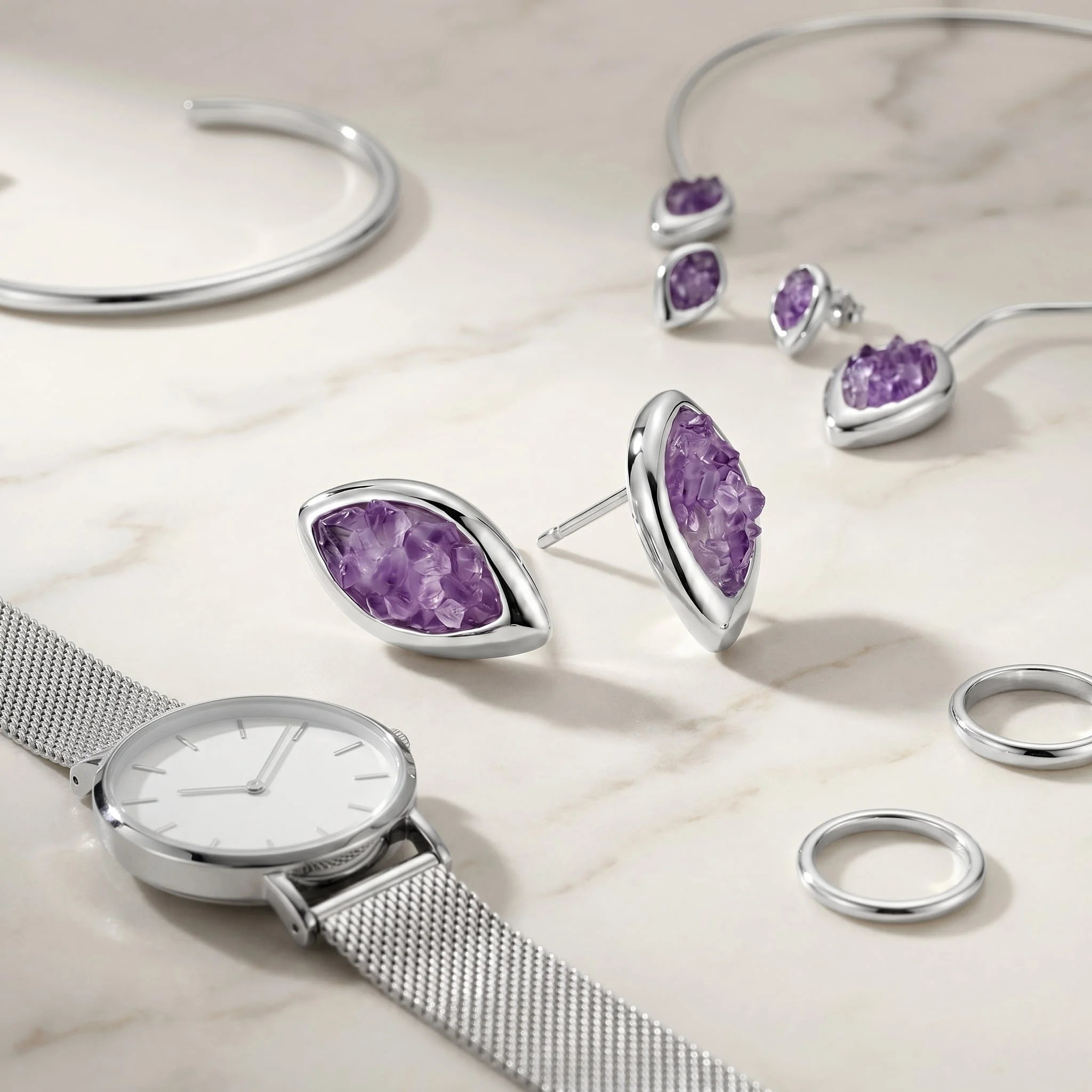 PIORELLI Amethyst Birthstone Earrings-Purplee Store4.jpg