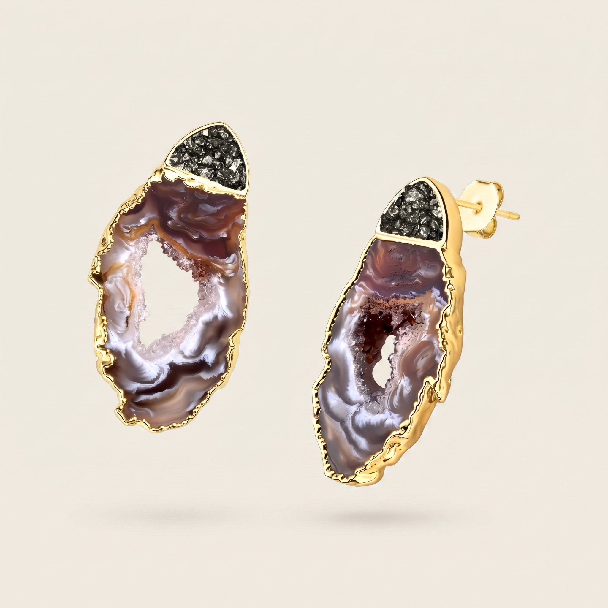 Earthly Opulence Alchemical Gemstone Studs-Purplee Store.jpg