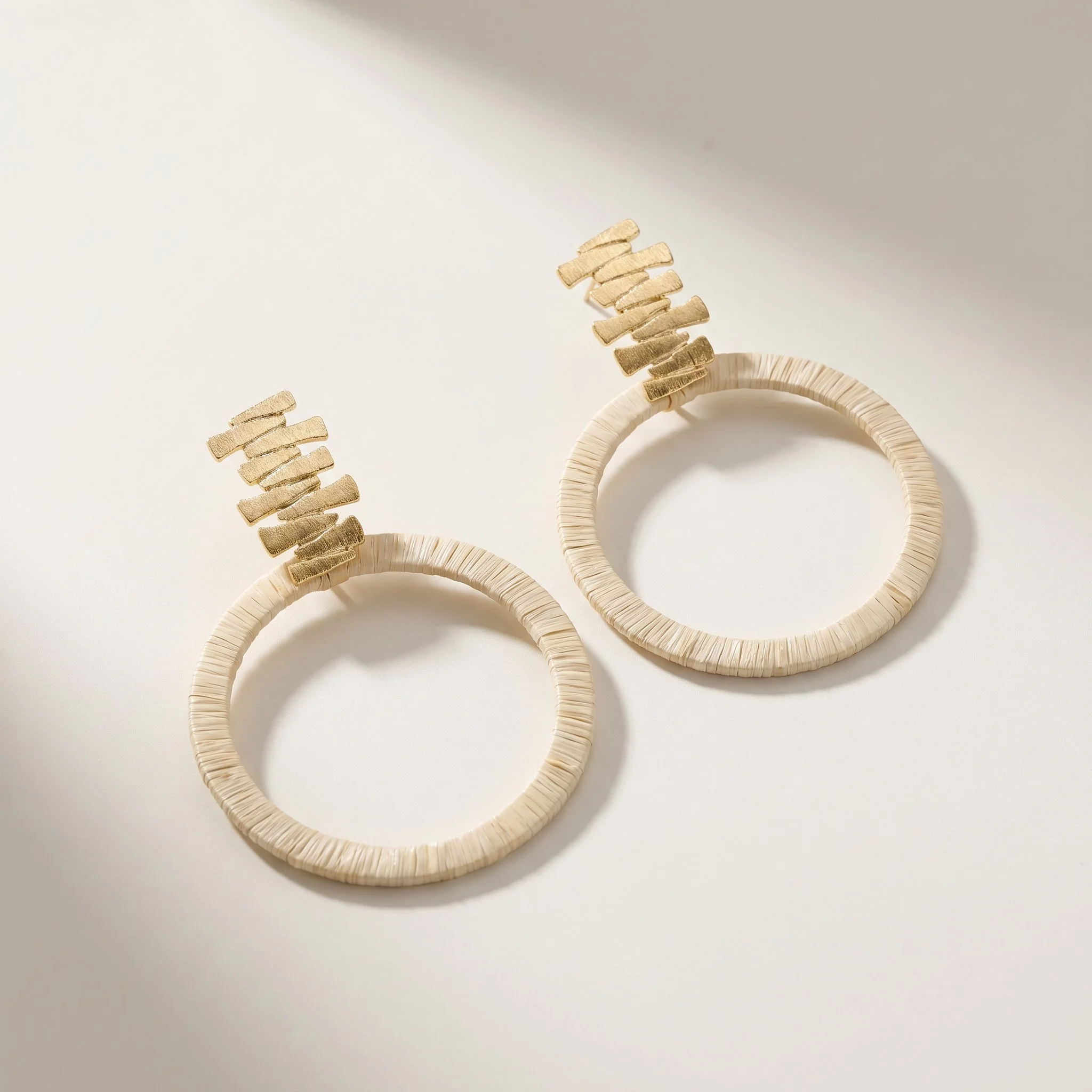 Buriti Sculptural Velune Earrings | Exotic Vegan Silk