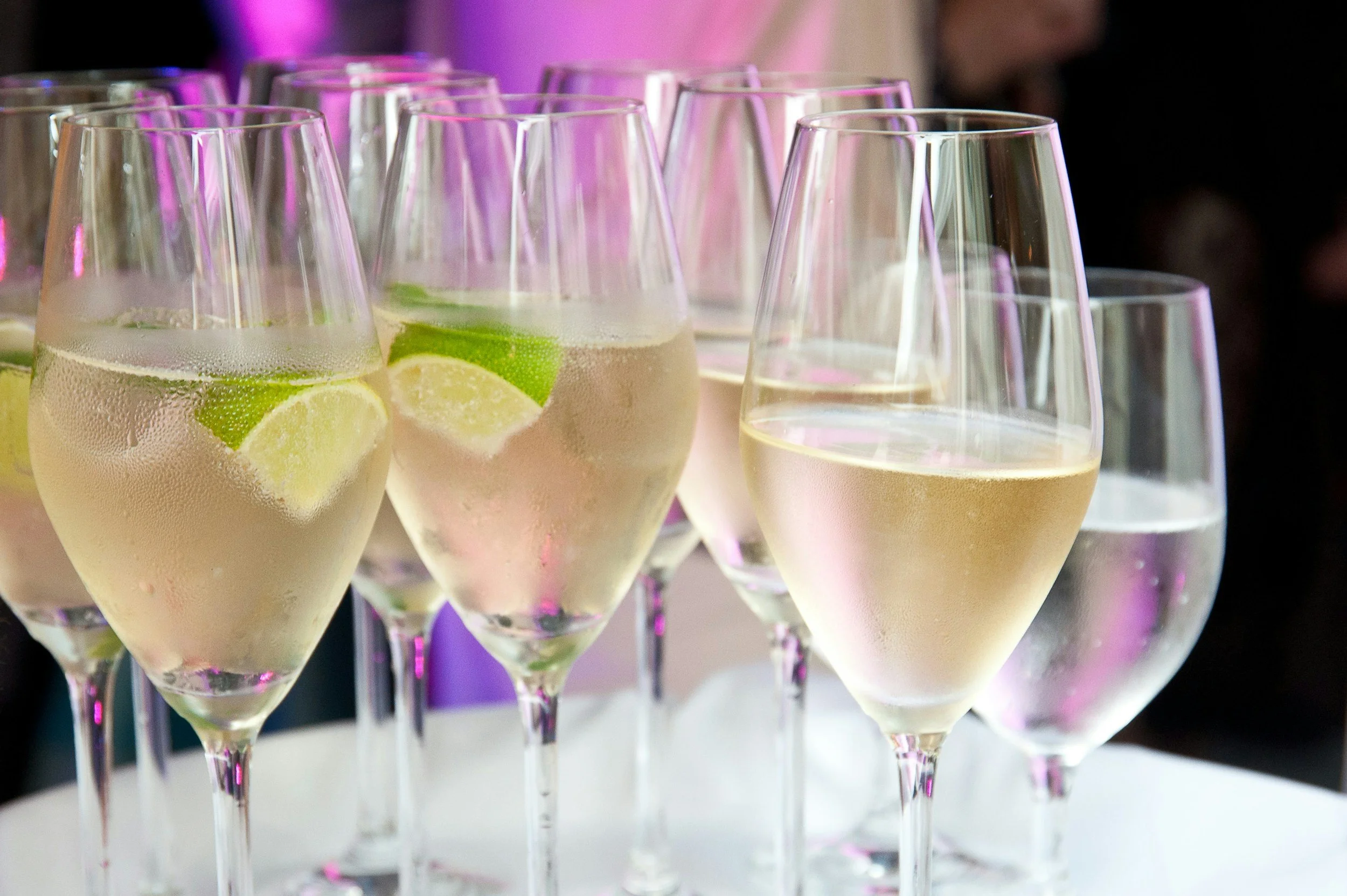 violin drinks reception