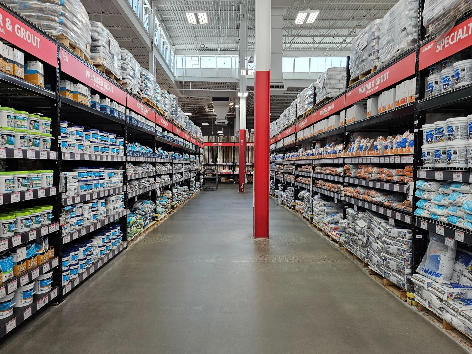 Warehouse of building materials in Overland Park Kansas