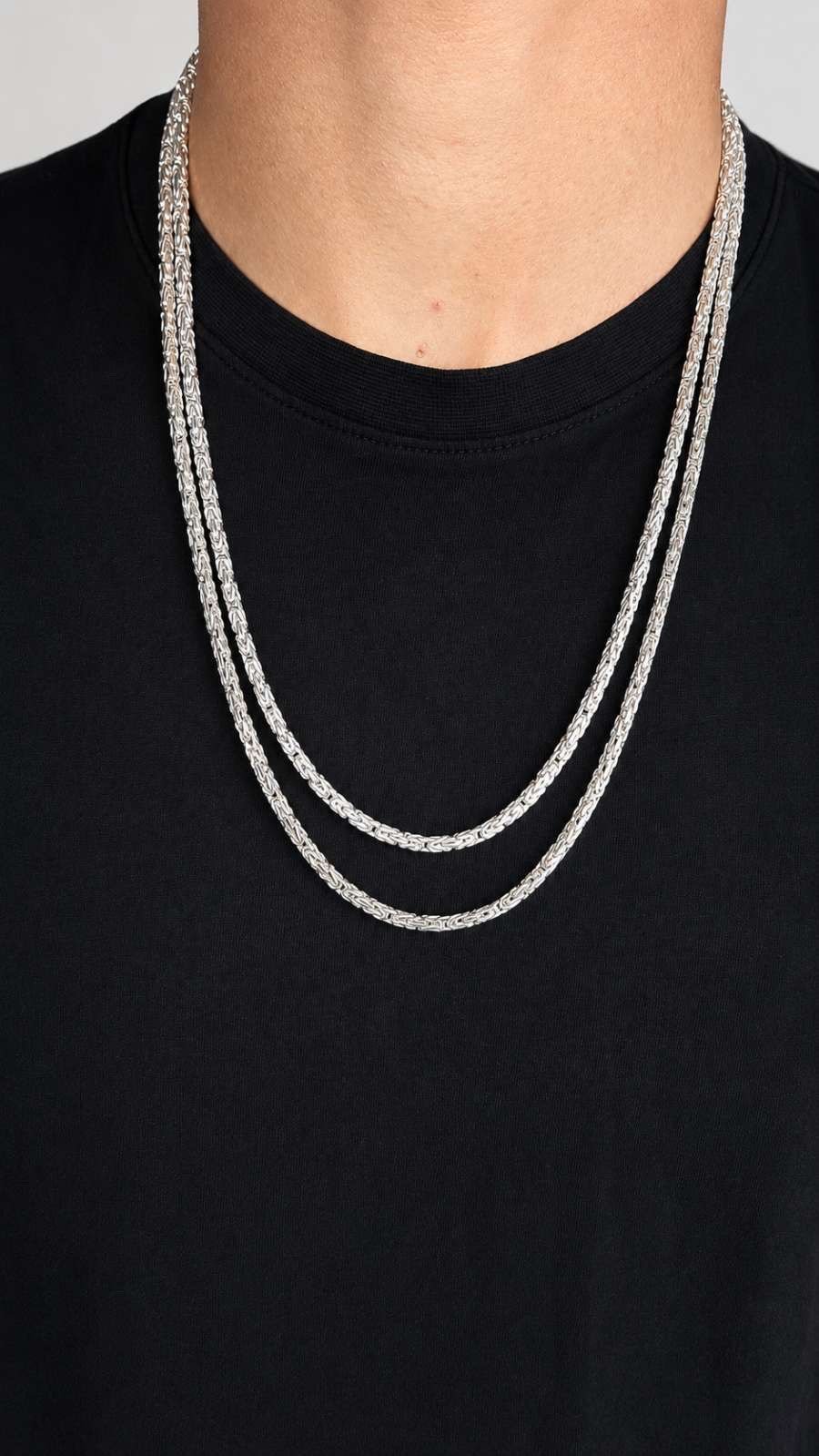 Italian Handmade King’s Chain Necklace |  925 Sterling Silver