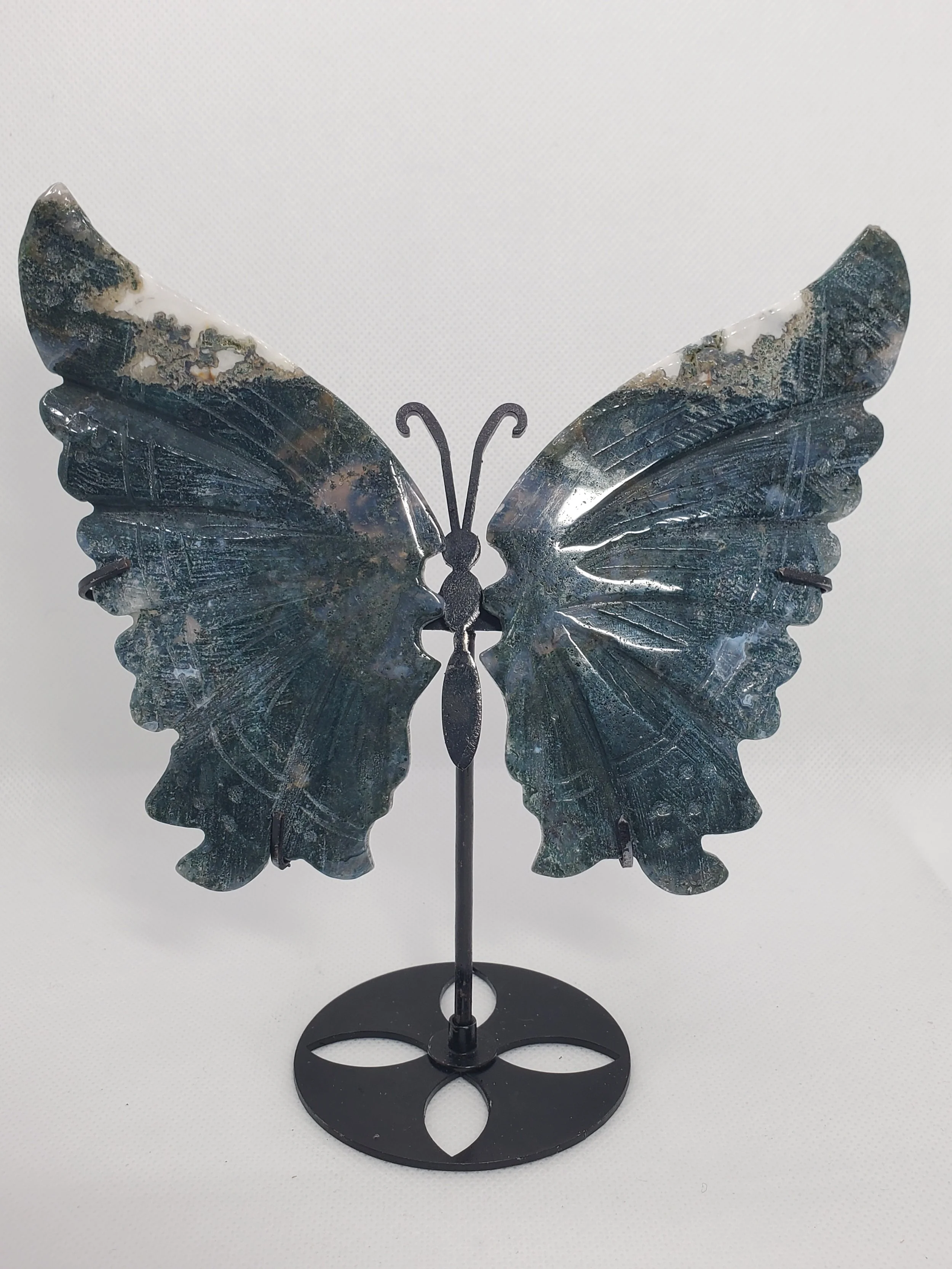 Moss Agate Butterfly