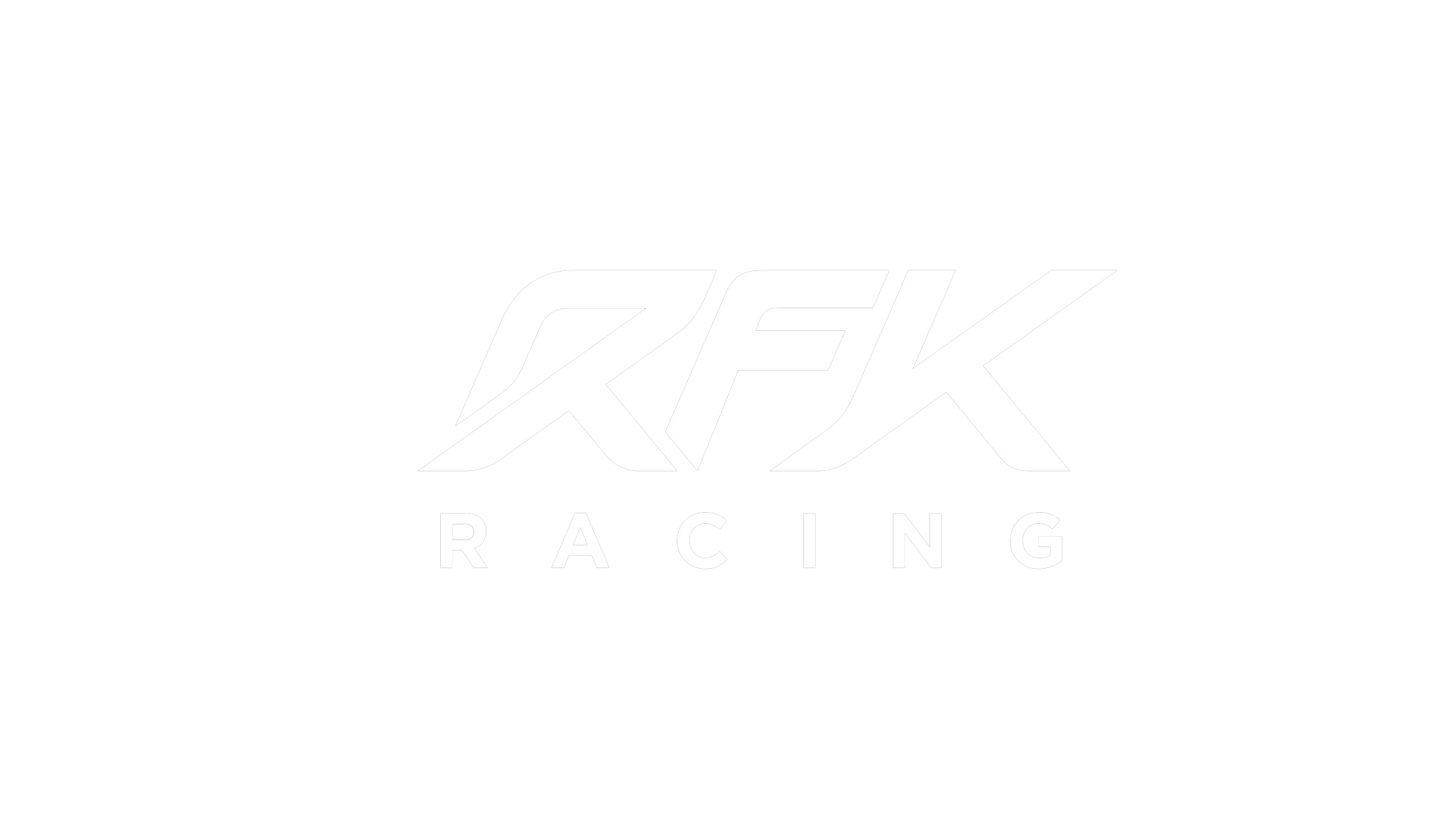 RFX Racing logo in white text on a black background