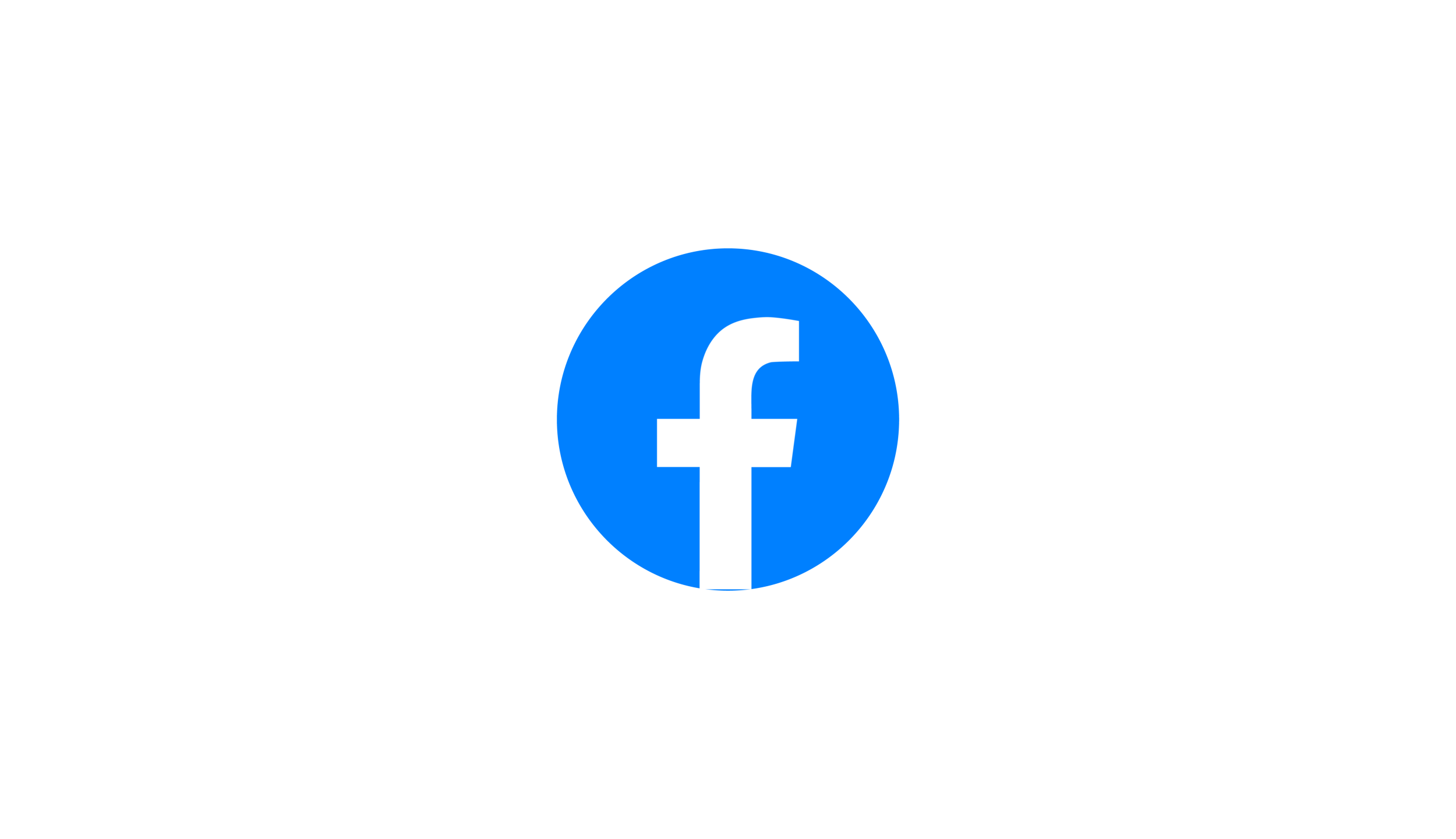 Facebook logo, a blue circle with a white lowercase F