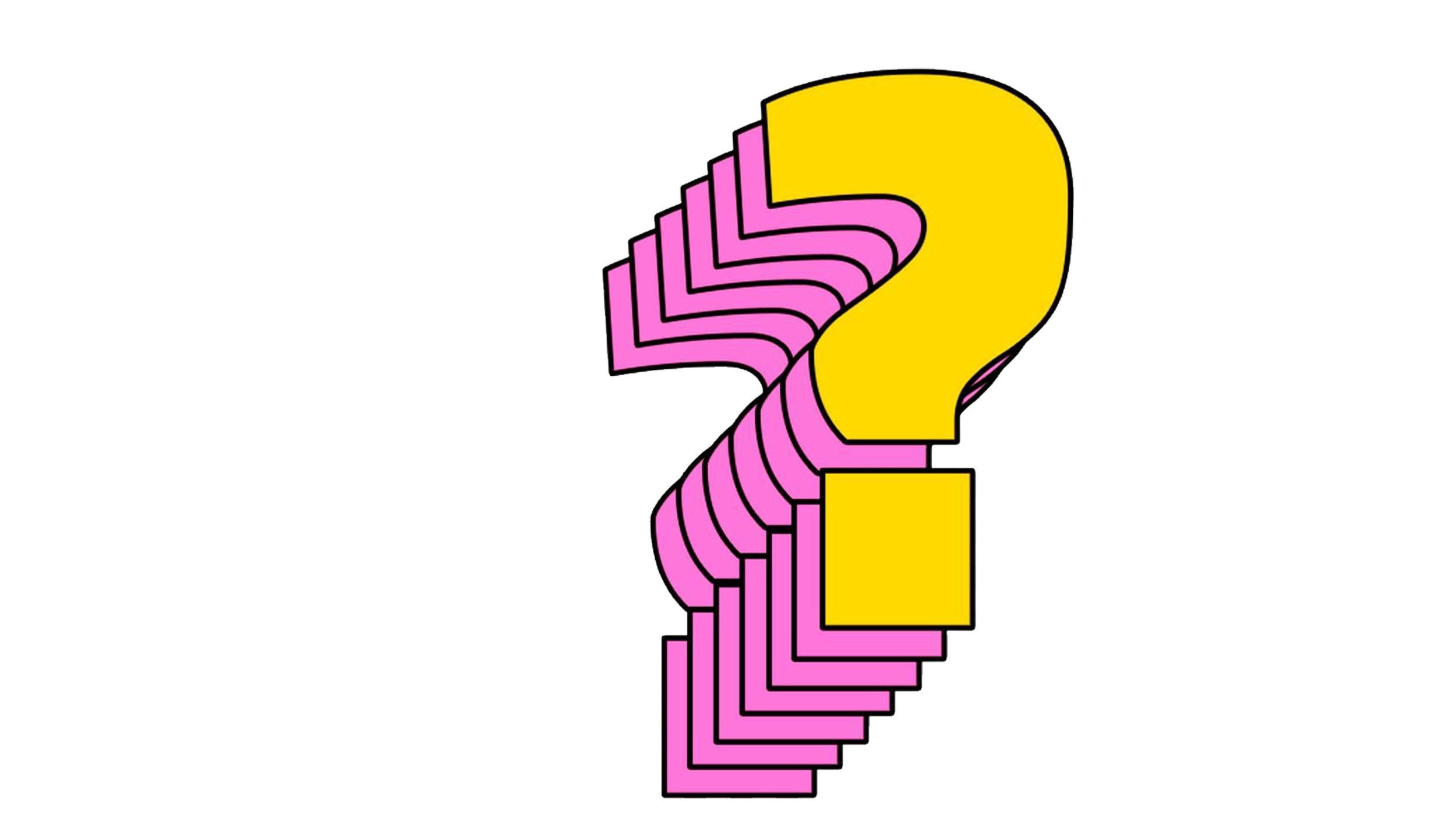 A diagram showing a pink and yellow figure with segmented layers, likely representing a human head with brain and body parts, outlined in black.