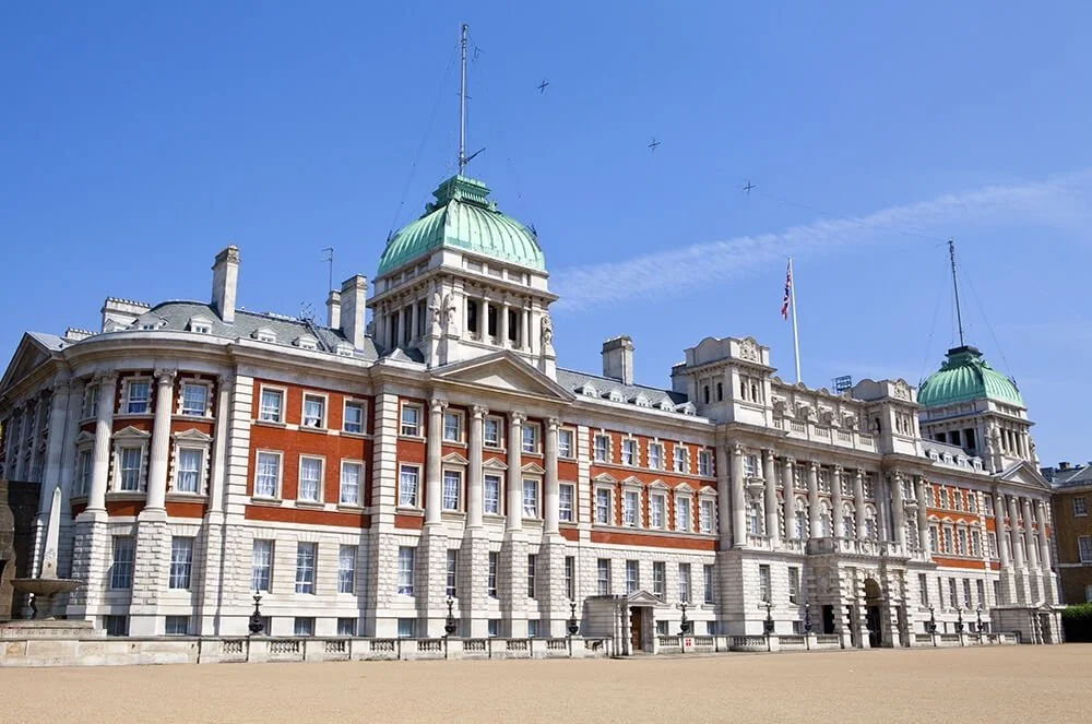 Historic UK government building representing Trisentra's experience in complex refurbishment and listed environments.