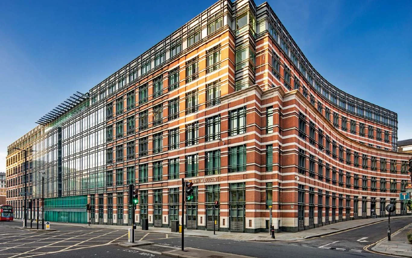 Exterior of 160 Queen Victoria Street, a prominent commercial office building in the City of London.