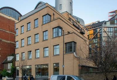 Multi-storey commercial building illustrating complex urban refurbishment and project delivery.