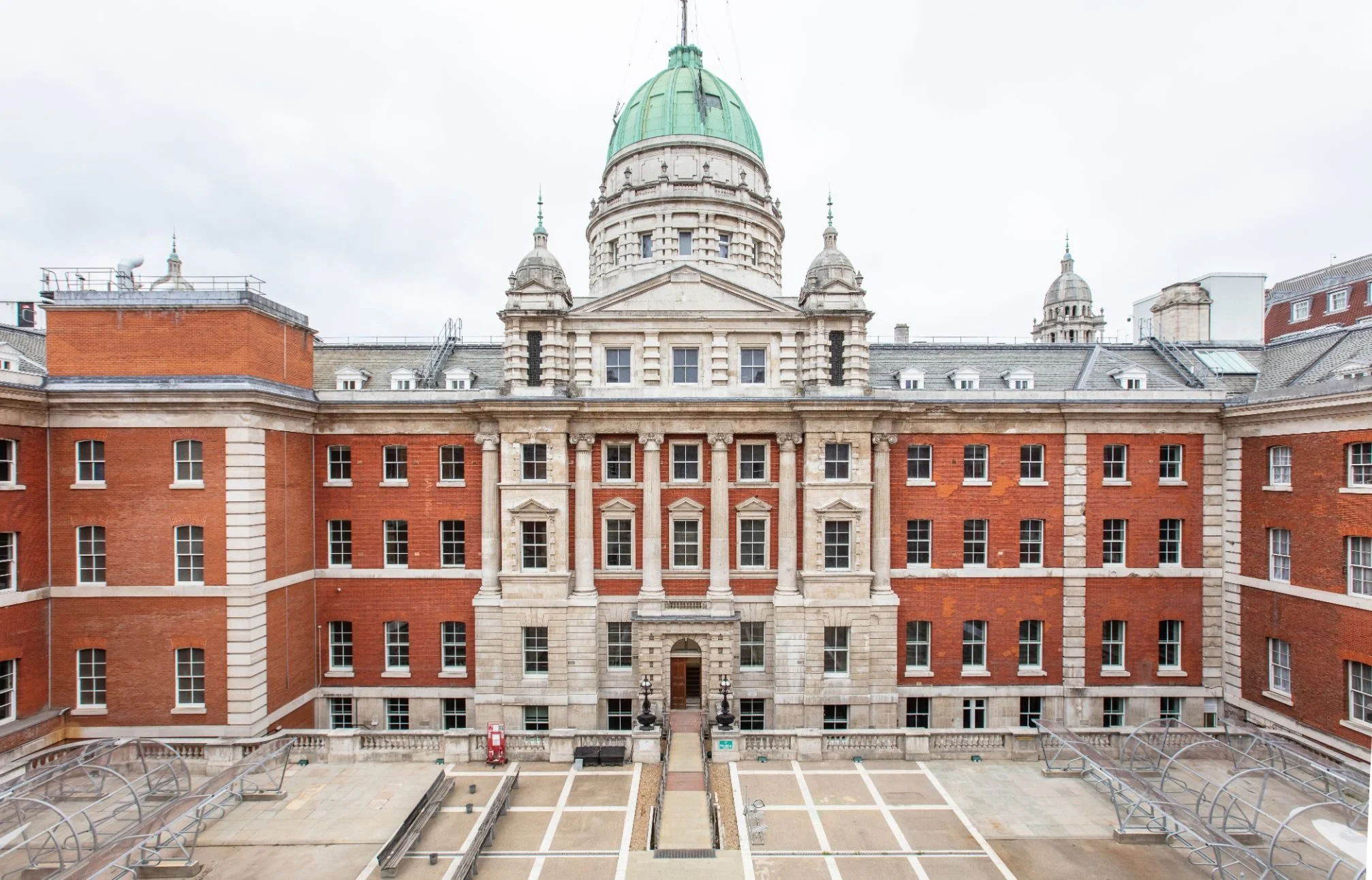 Historic commercial building illustrating Trisentra's experience in complex refurbishment and heritage construction projects.