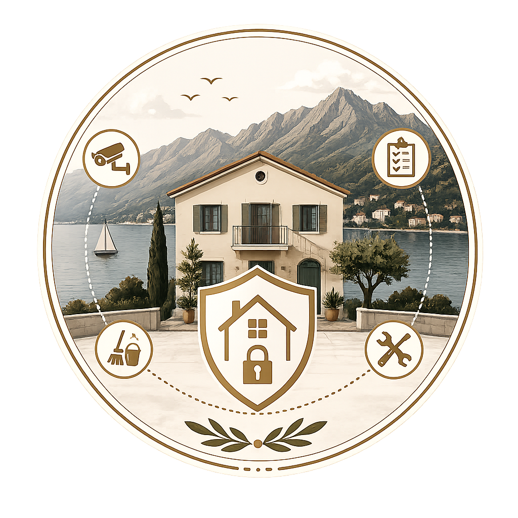 Vacant property care and home management services in Montenegro.