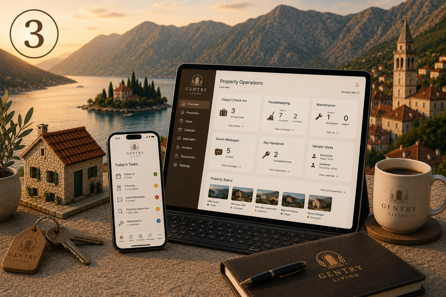 Day-to-day property management and maintenance operations in Montenegro.