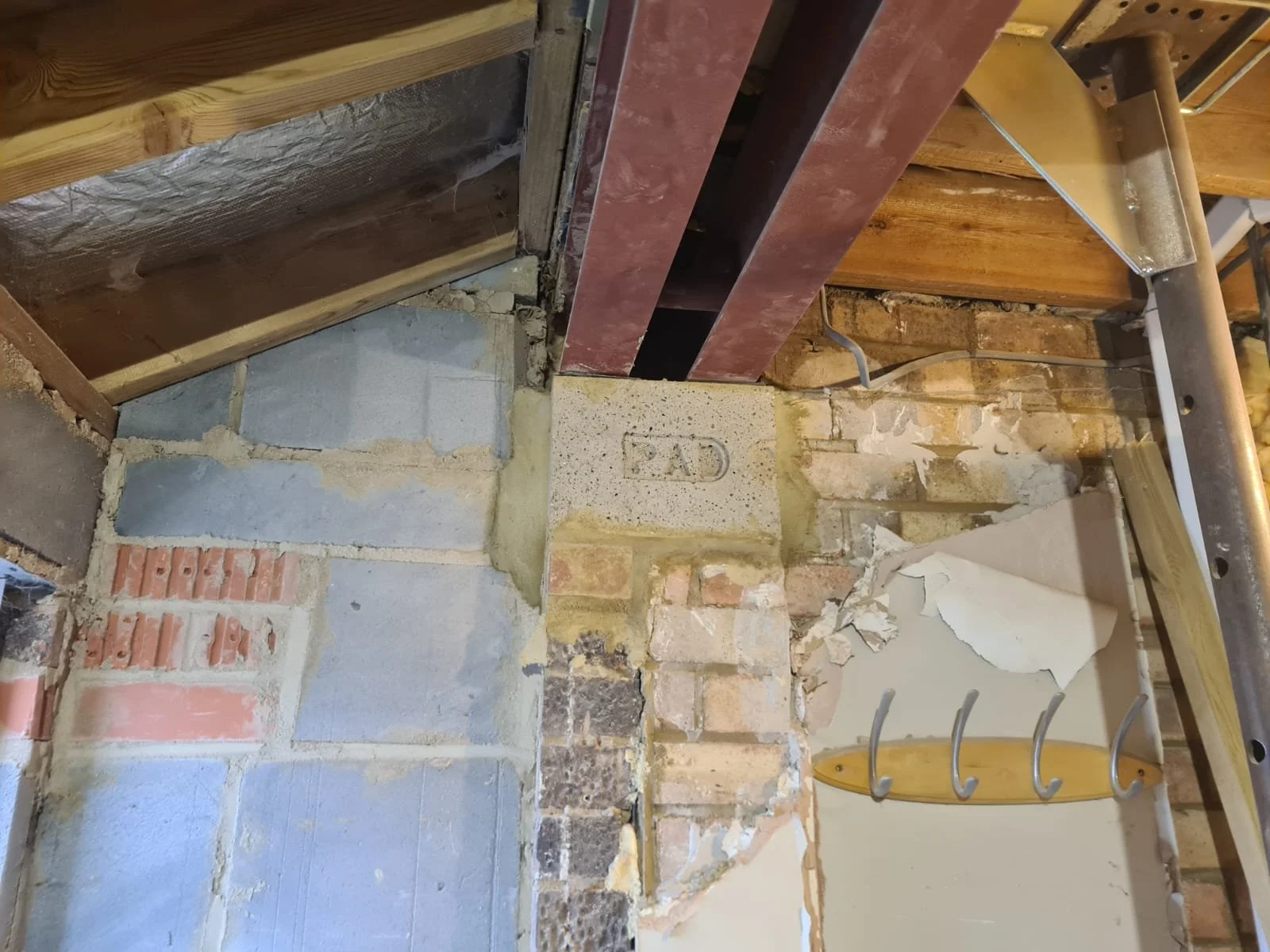 fitting a RSJ - building services