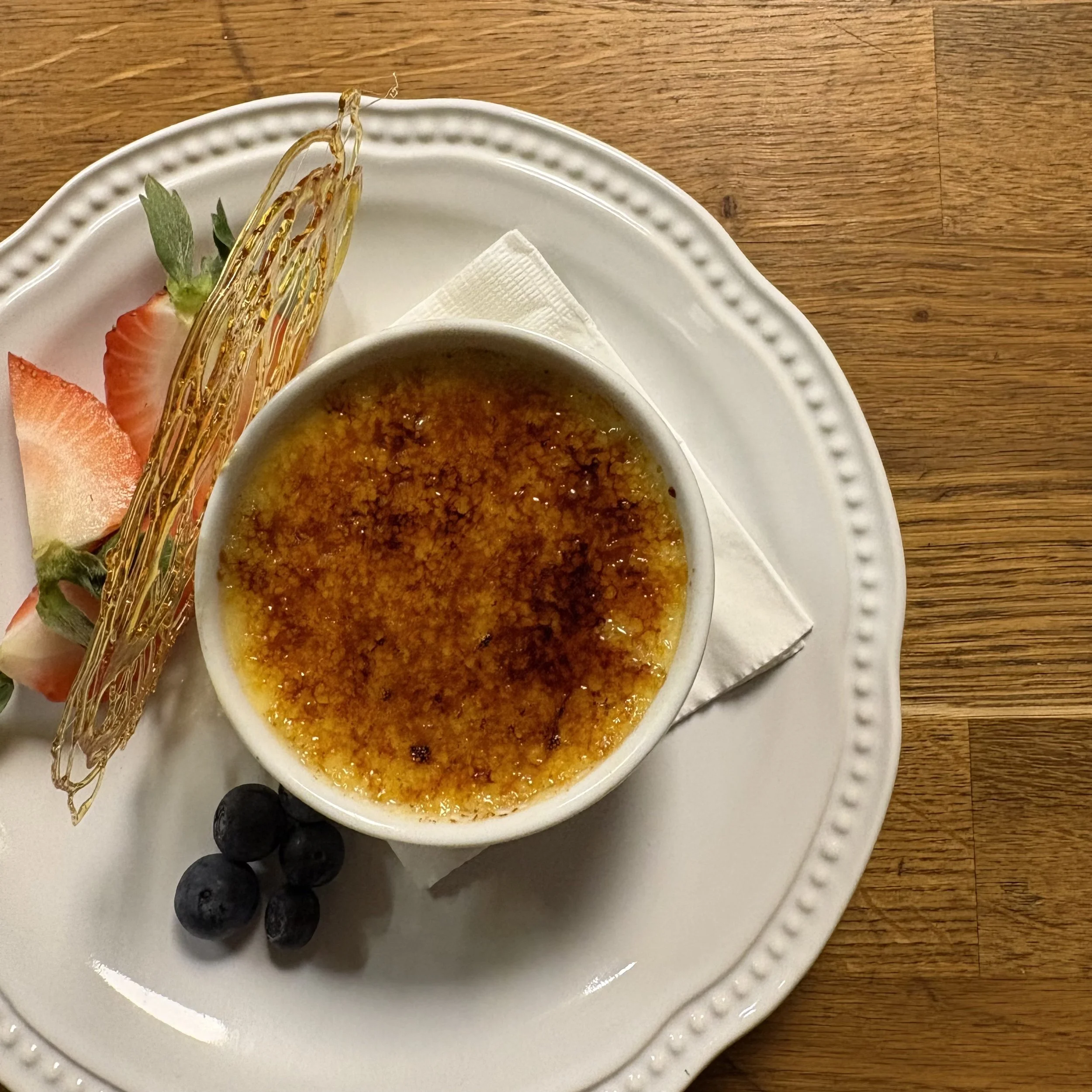 Creme Brulee Rene's Bistro