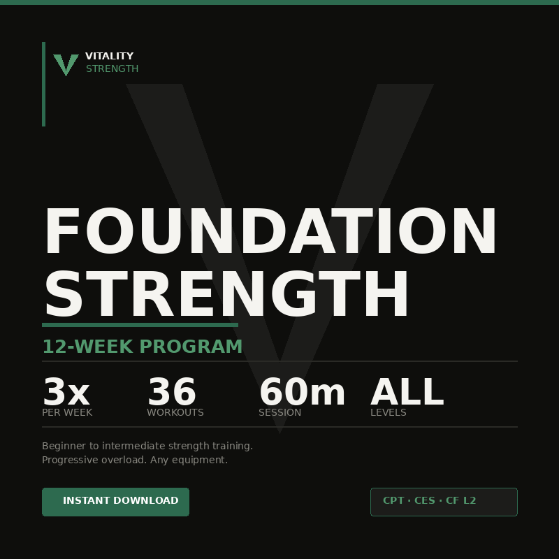 Foundation Strength - 12 Week Program