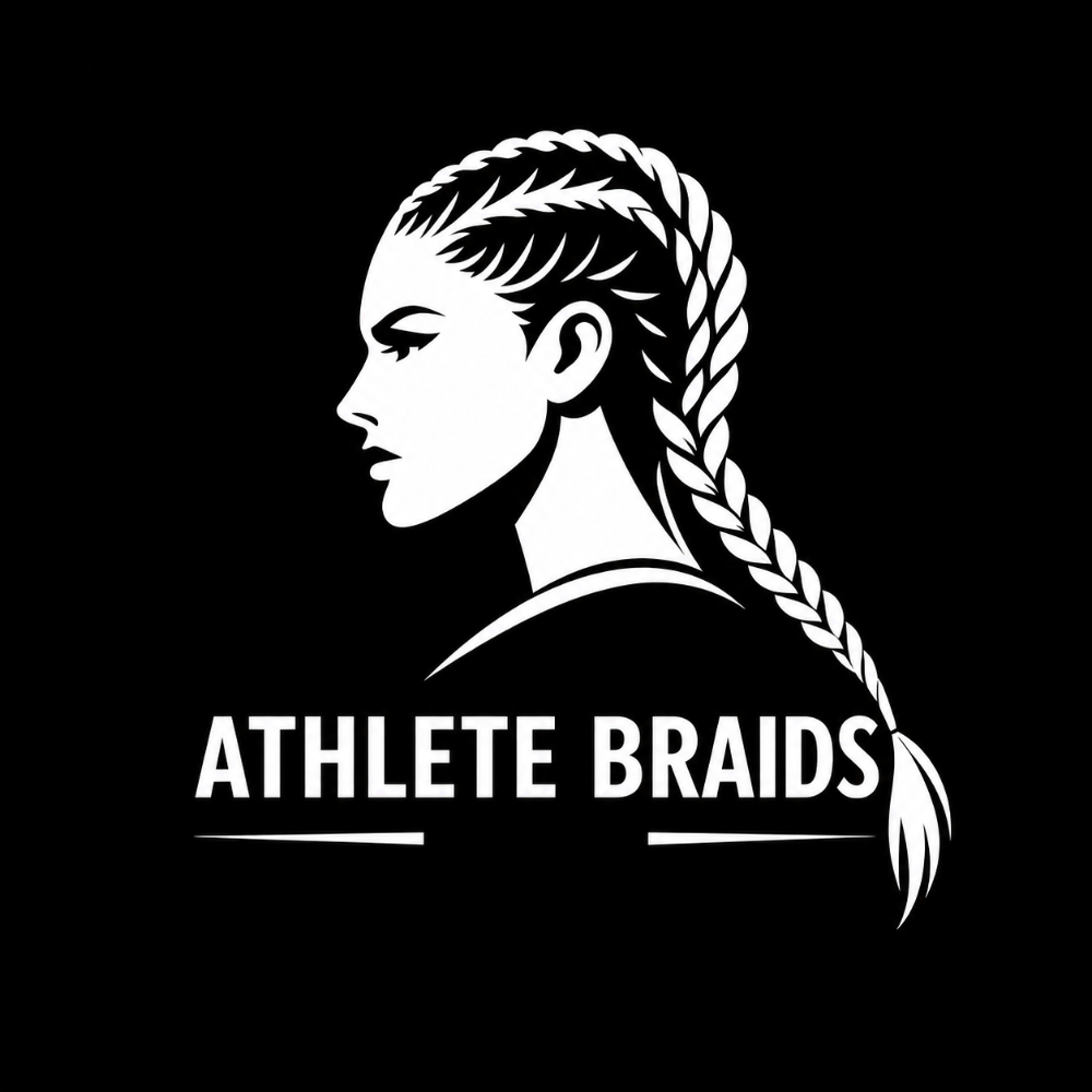 Illustration of secure race-day braids for endurance athletes and marathon runners.