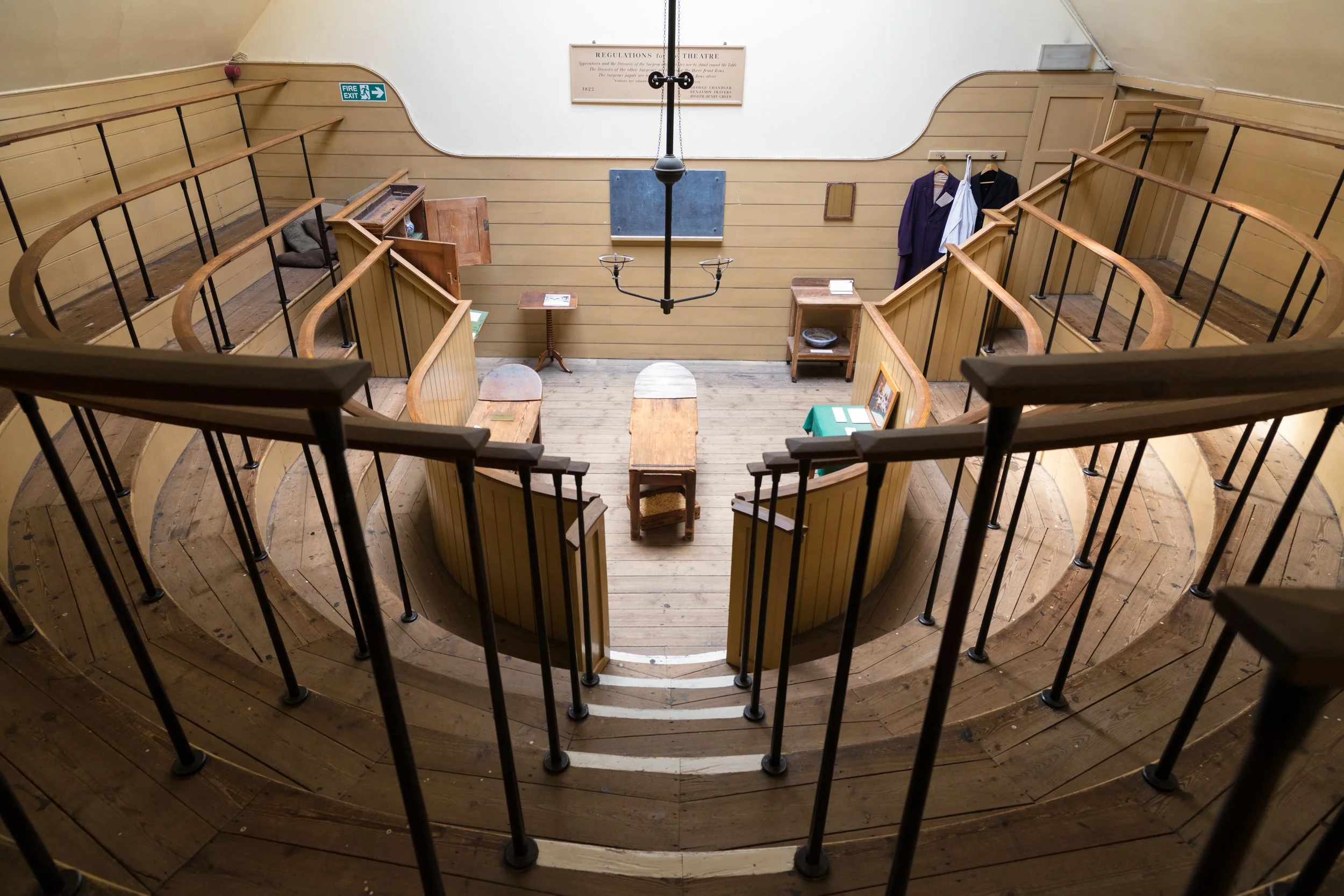 Old Operating Theater, London, England. Built in 1822, this operating theatre treated poor women. At the time, the only anesthetizer was Ether. See VR work above for video and history of the theater.
