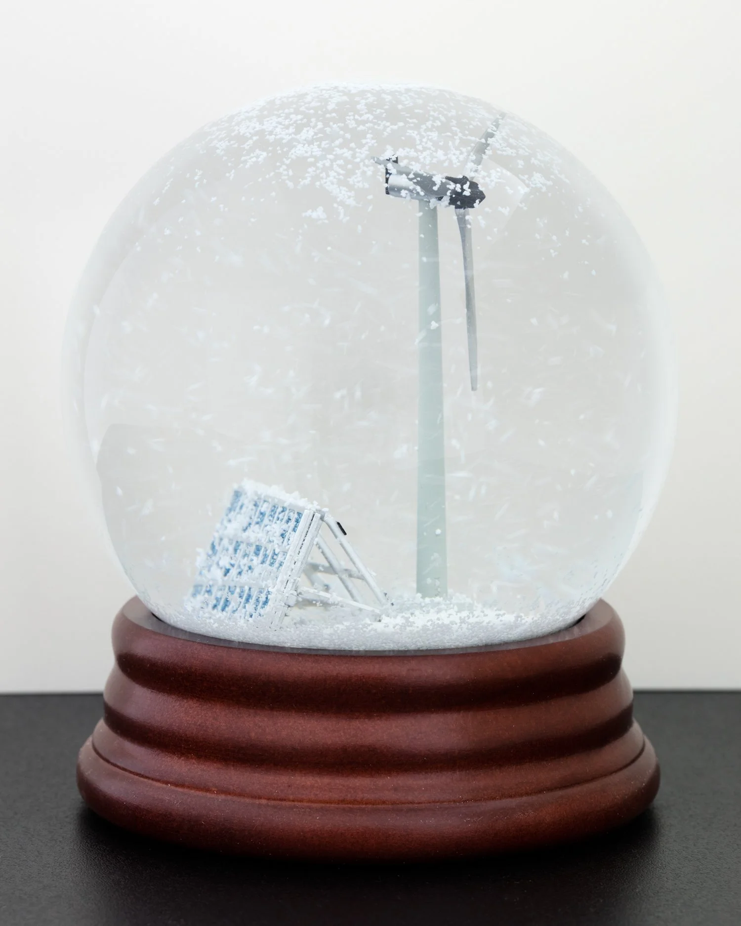 Utopia, 7.25”H, 6” Dia., Snow Globe, Sound , 2017
