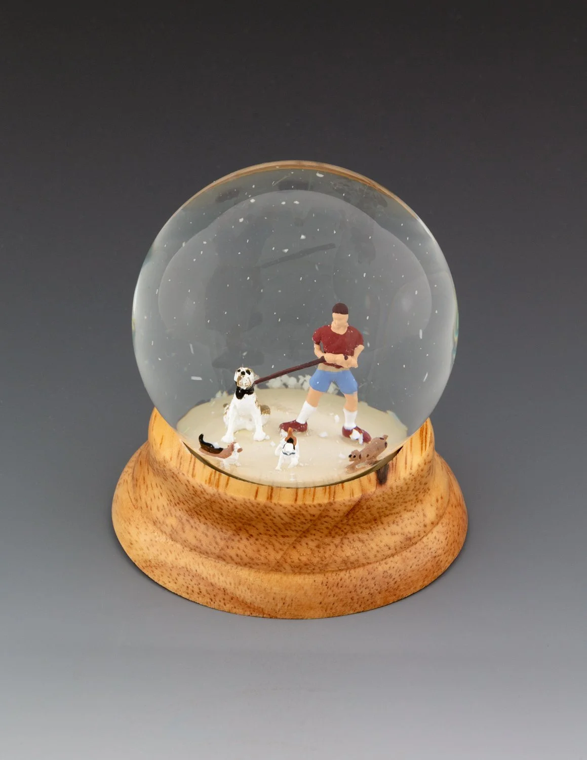 Adoption, Glass Snow Globe with 3D-Printed Figurines, 3.125”h, 2.4" dia.