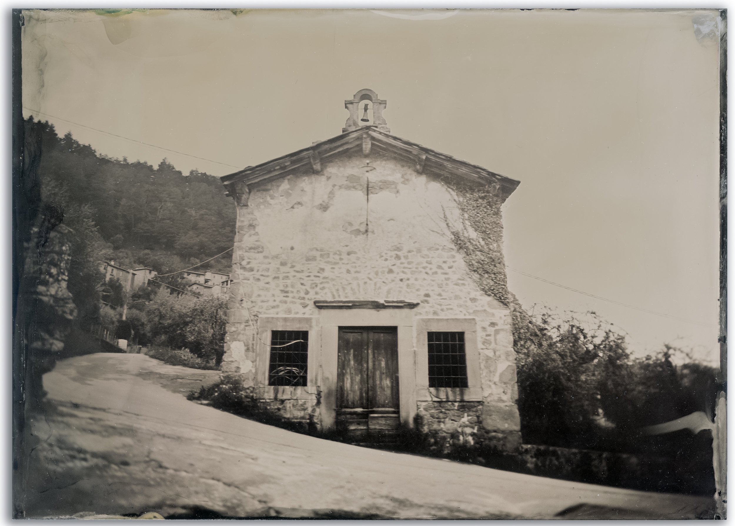 San Rocco, Italy 2, 5"x7" Wet Plate Collodion Tintype