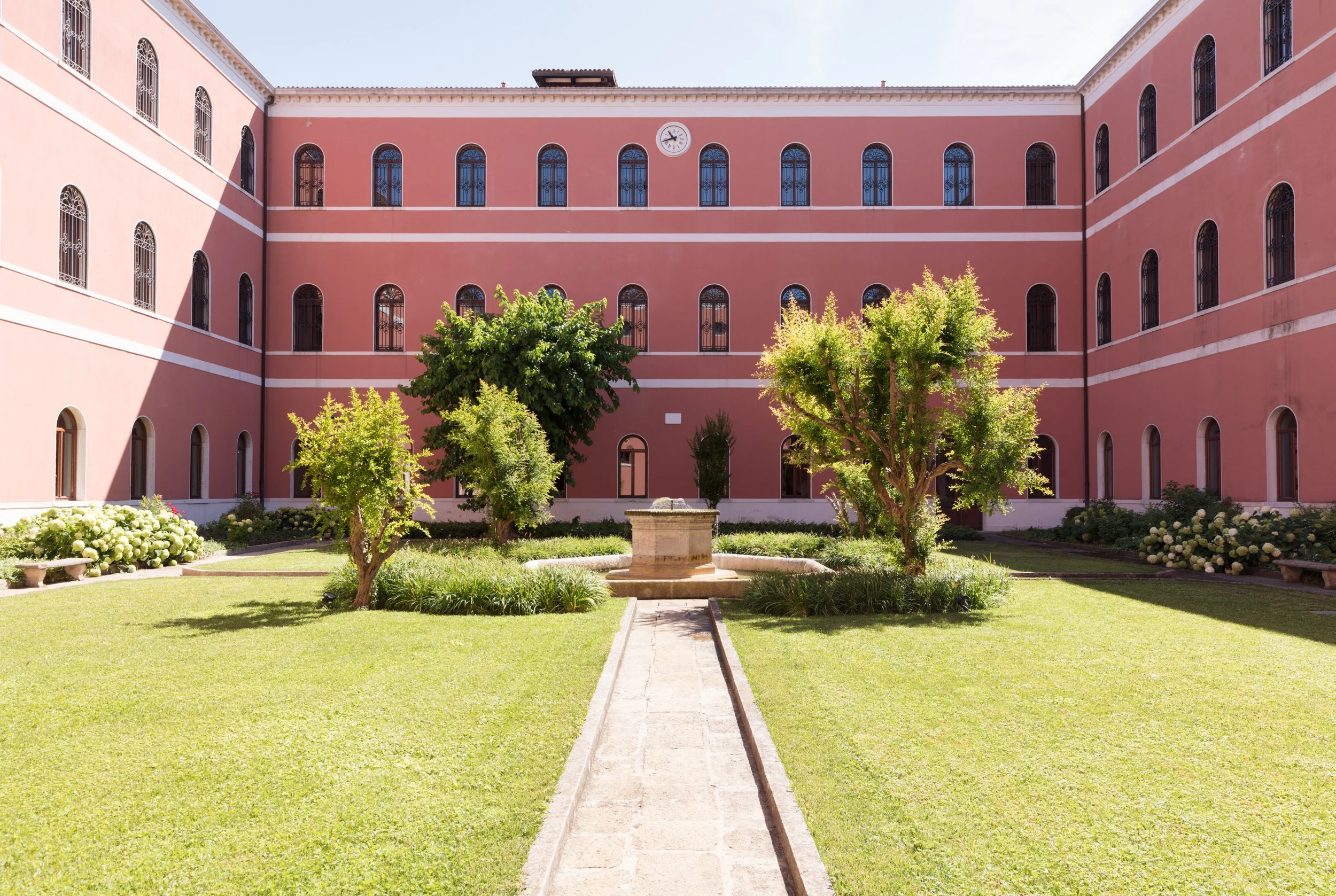 San Clemente Insane Asylum, Isola di San Clemente, is a small island off the coast of Venice, Italy. For centuries, it housed a monastic settlement, and more recently, a psychiatric institution. It is now the site of a luxury hotel. During the mid-19