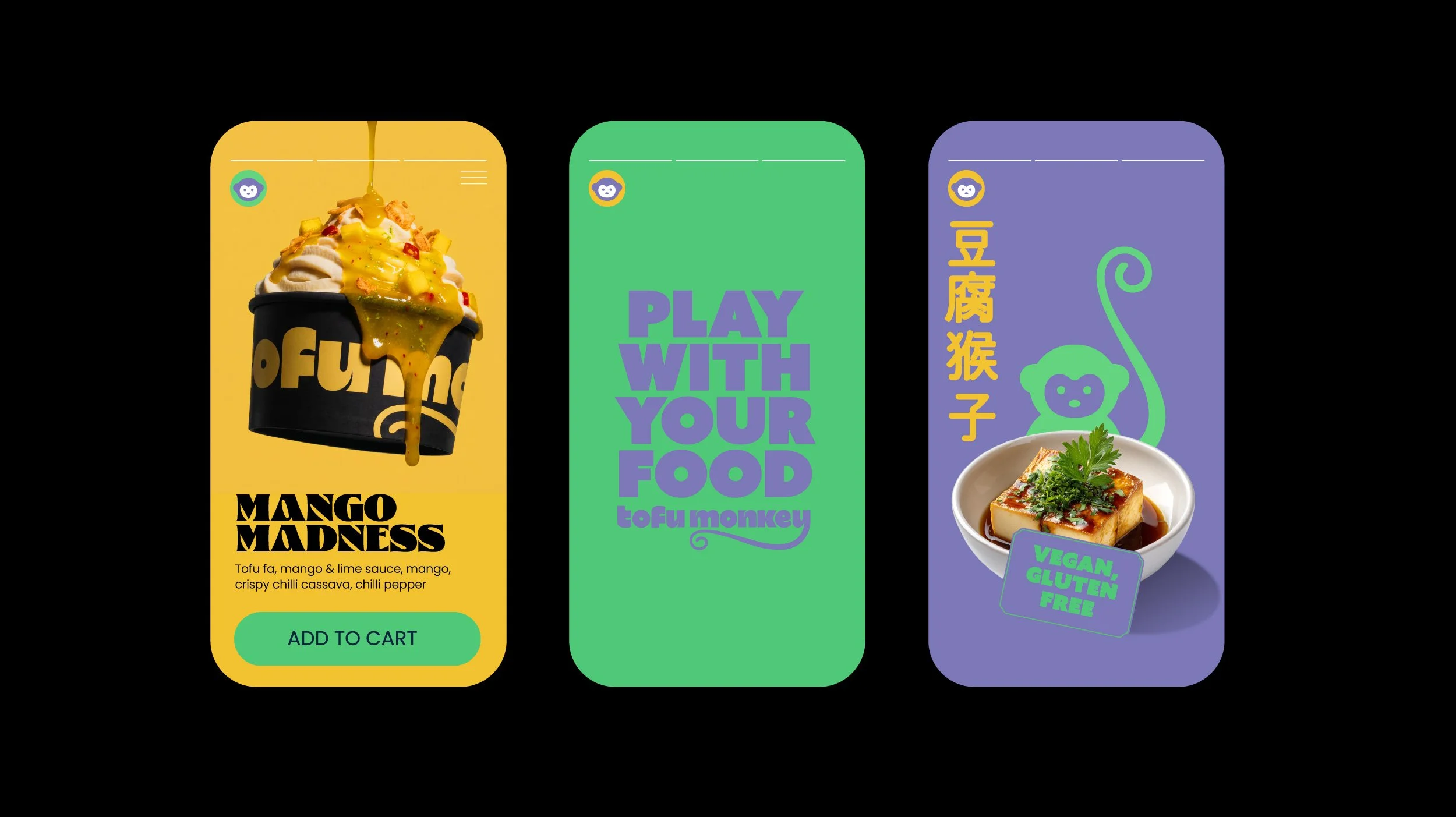tofu monkey branding by denver design