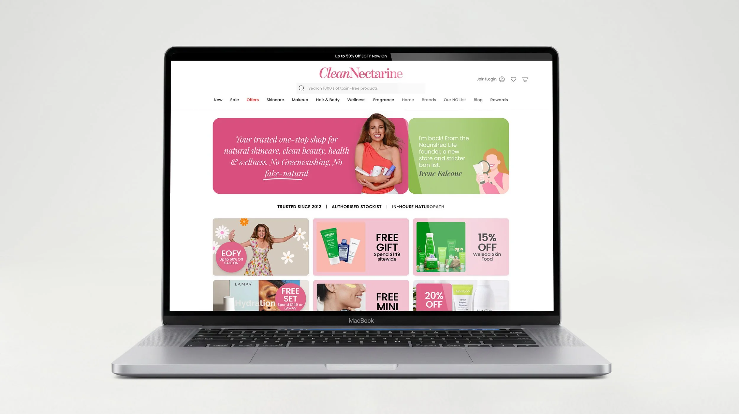 clean nectarine branding design by denver design sydney