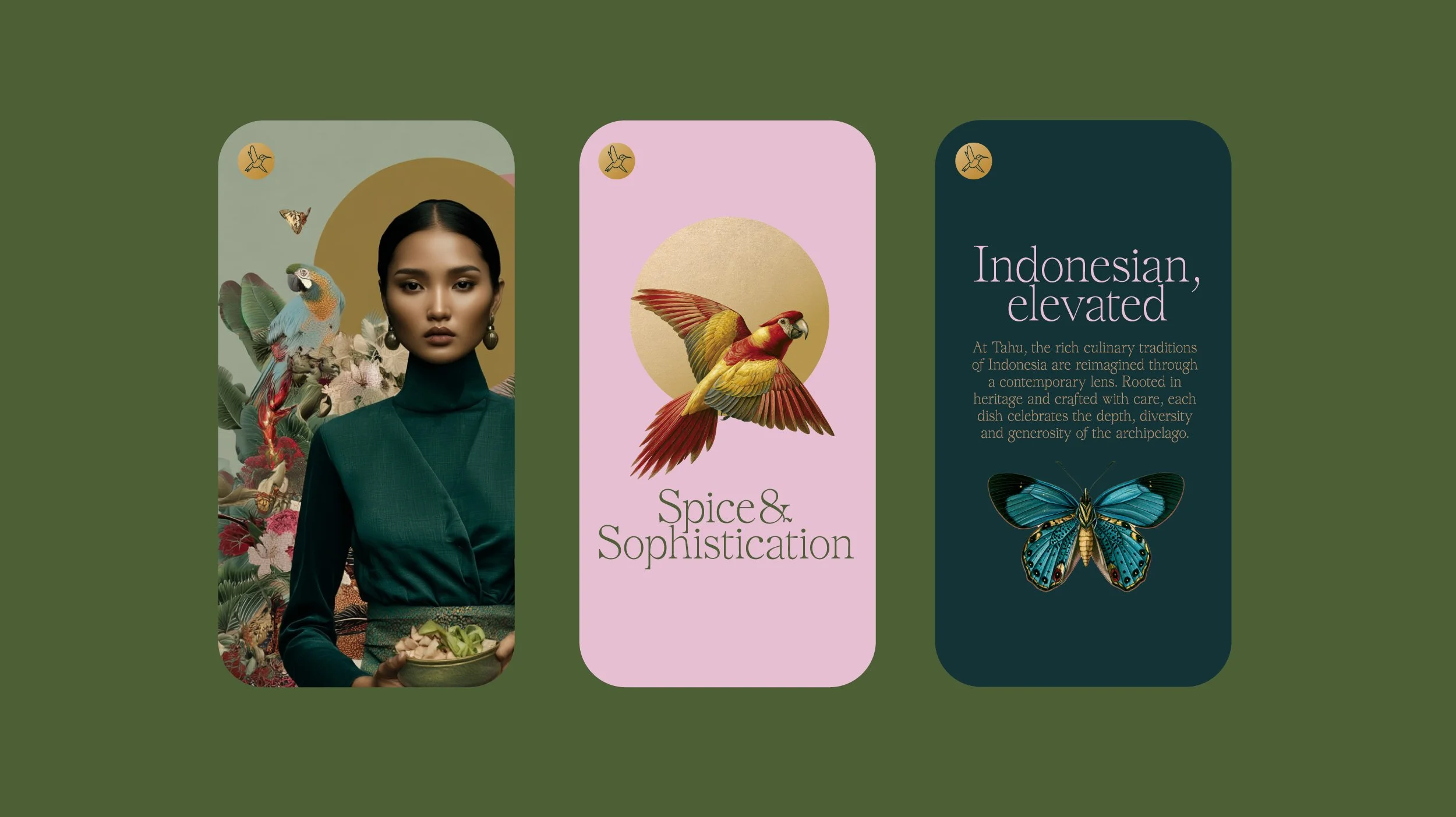 tahu restaurant branding design packaging by denver design sydney