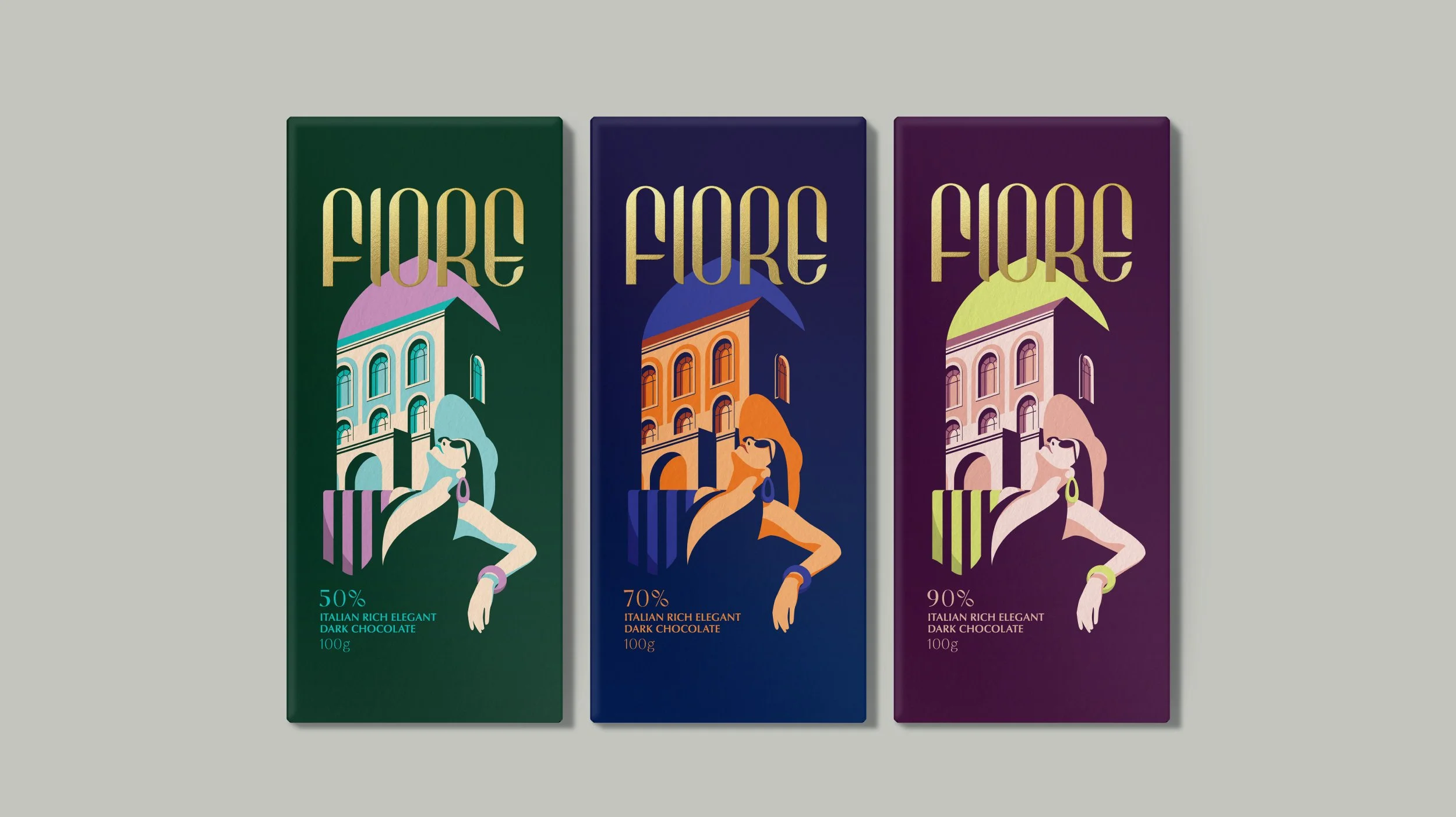 fiore chocolate branding design packaging denver design sydney