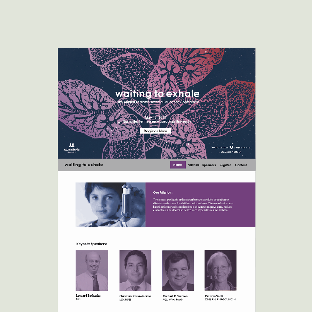 BFA | Waiting to Exhale Asthma Conference - Branding