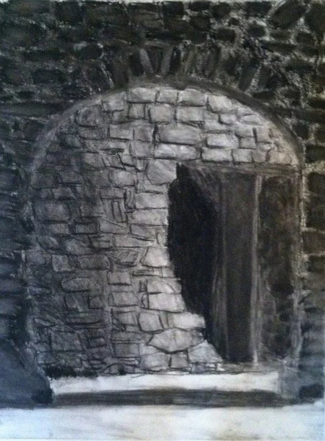 Dunluce Arch, Charcoal, 2010