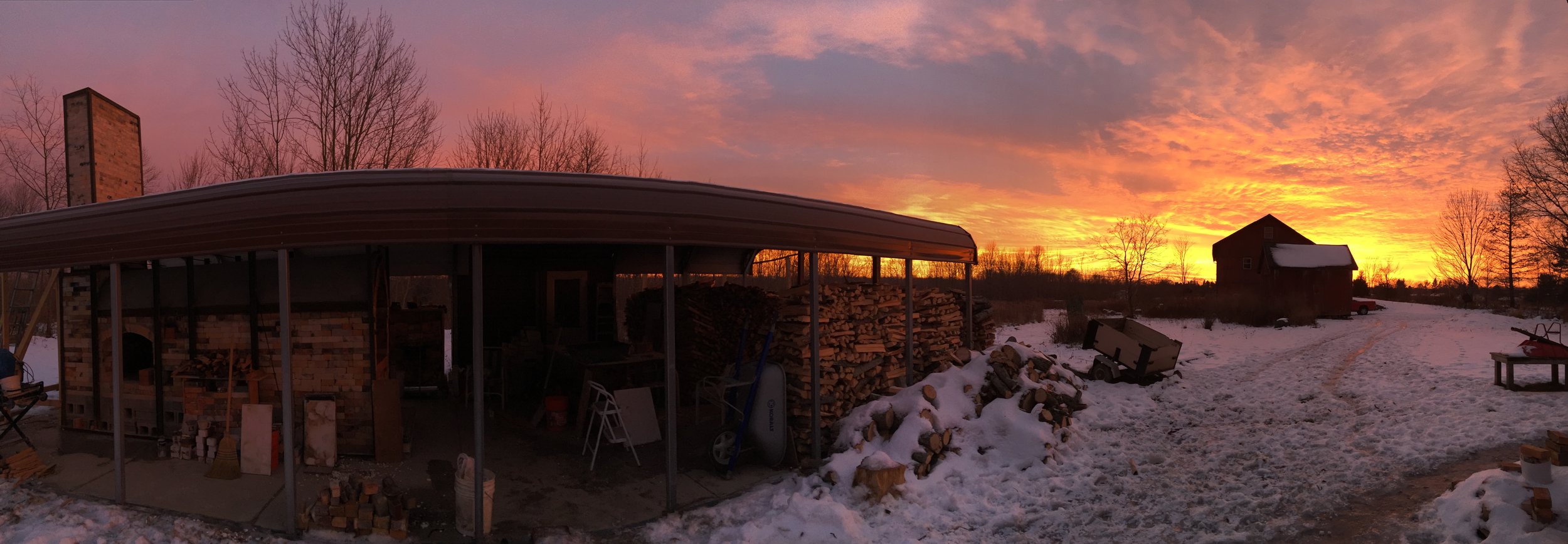 Winter Solstice Wood Kiln, 2018