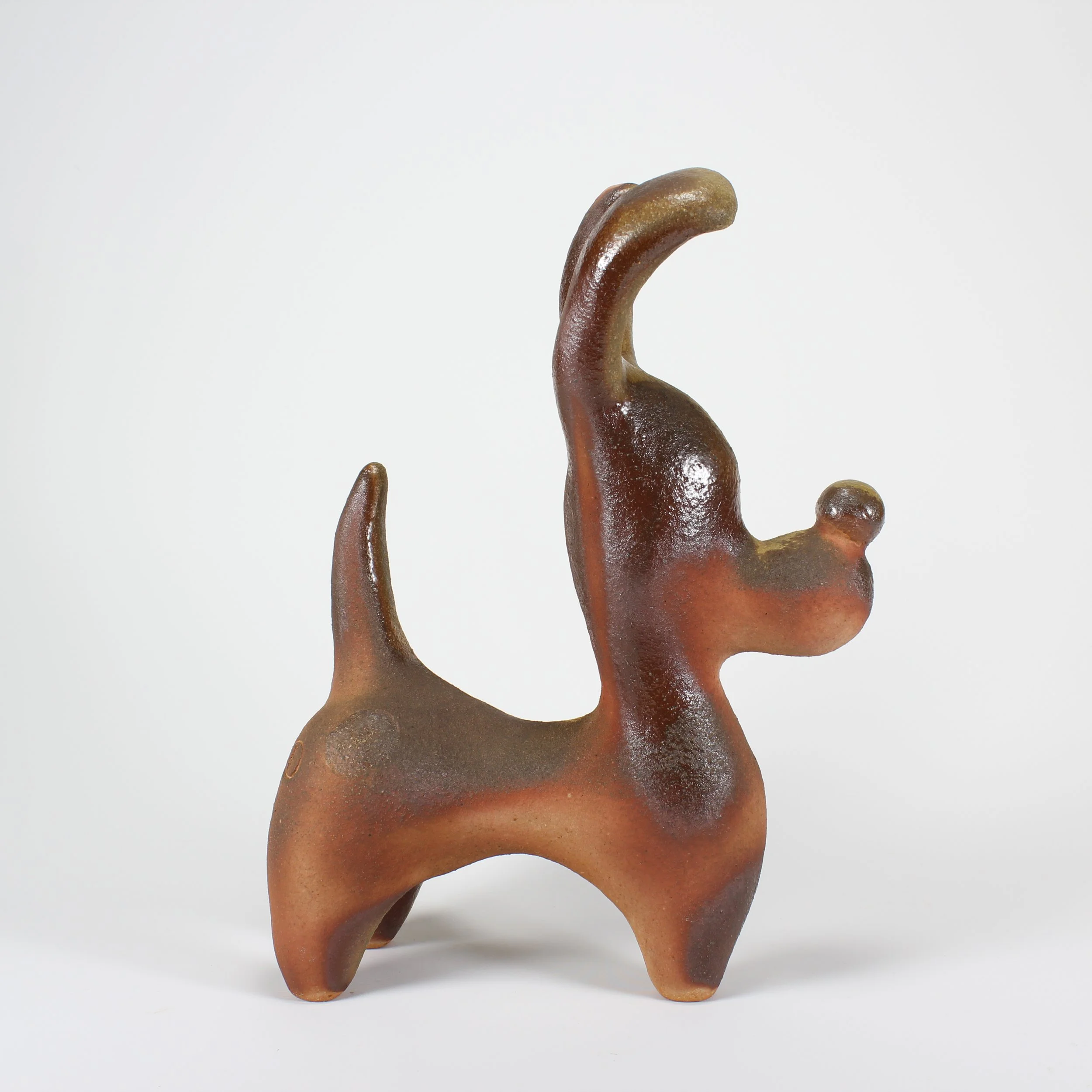 ODIE, TOO, 2025, coil-built stoneware, 11” x 8.5” x 16”